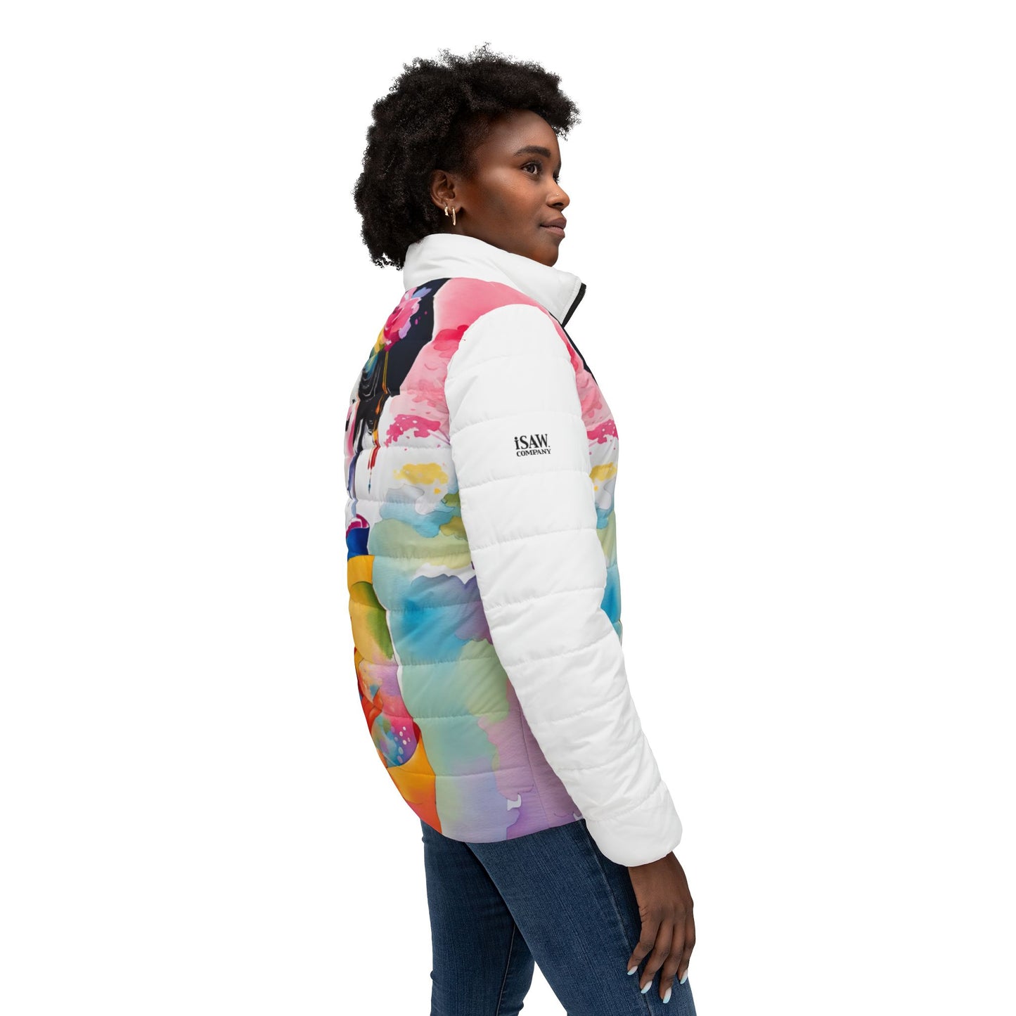 Geisha Girl - Womens Puffer Jacket - iSAW Company