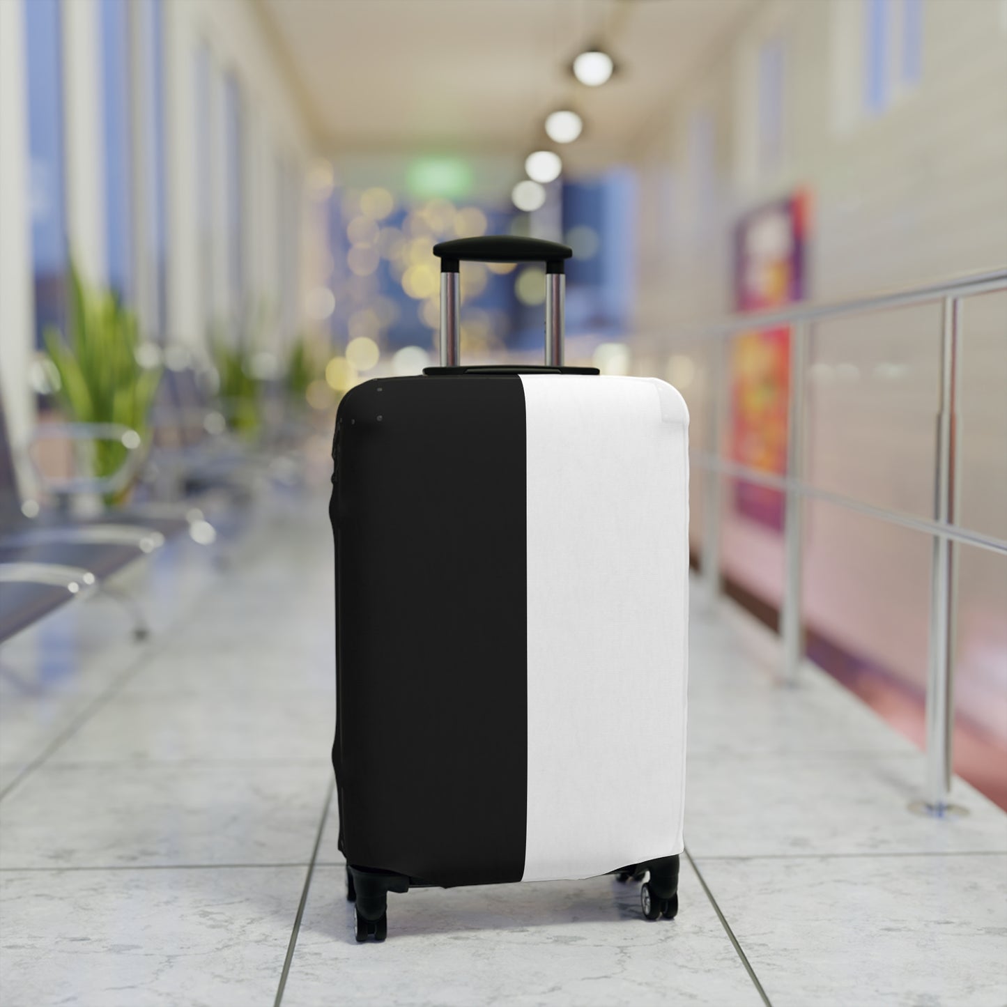 Half Black Half White – Protective Suitcase Cover - iSAW Company