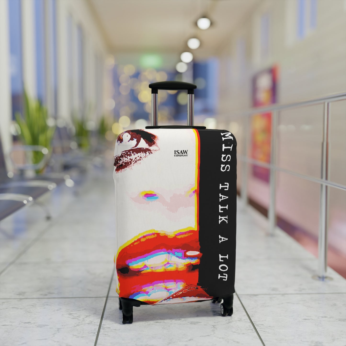 Miss Talk A Lot – Protective Suitcase Cover - iSAW Company