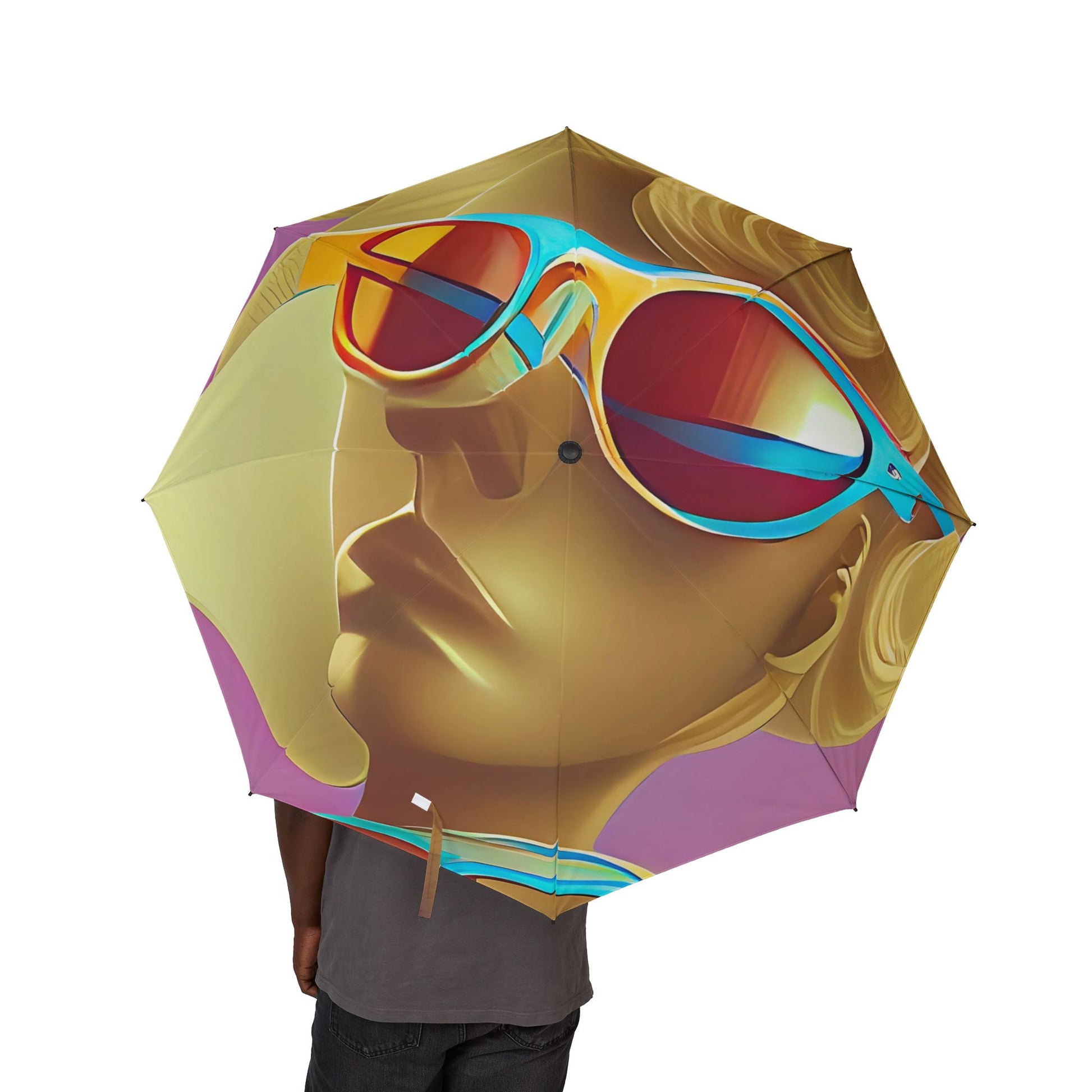 Retro Cool Pink - Windproof Umbrella - iSAW Company