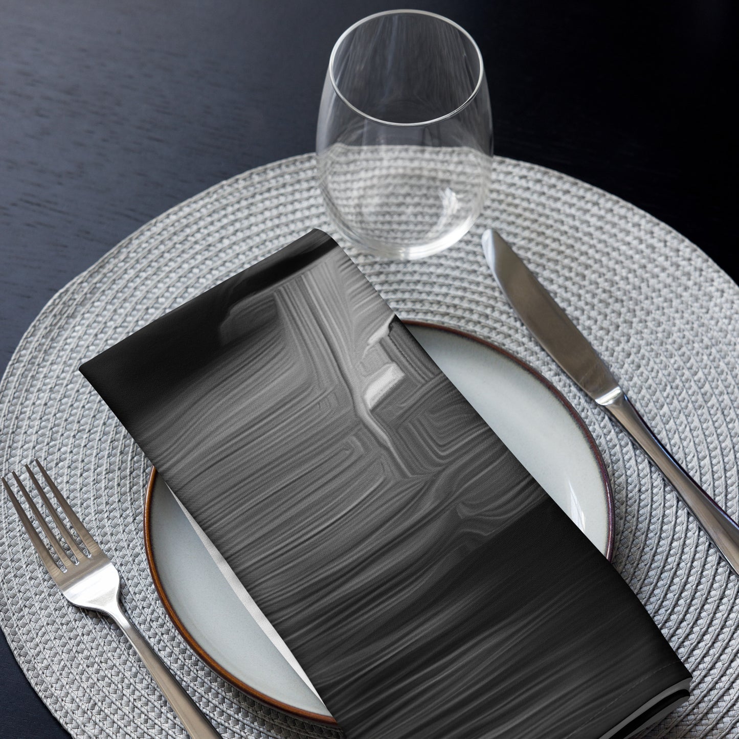 The Sleeping Yachts (at Night) - Cloth Napkin Set