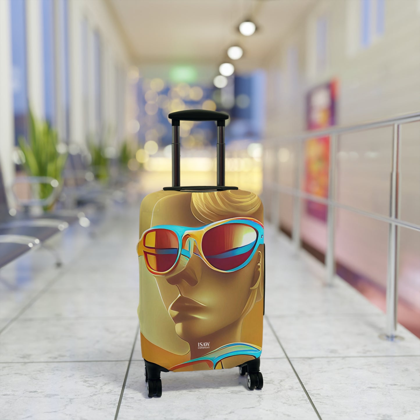 Retro Cool Orange – Protective Suitcase Cover - iSAW Company