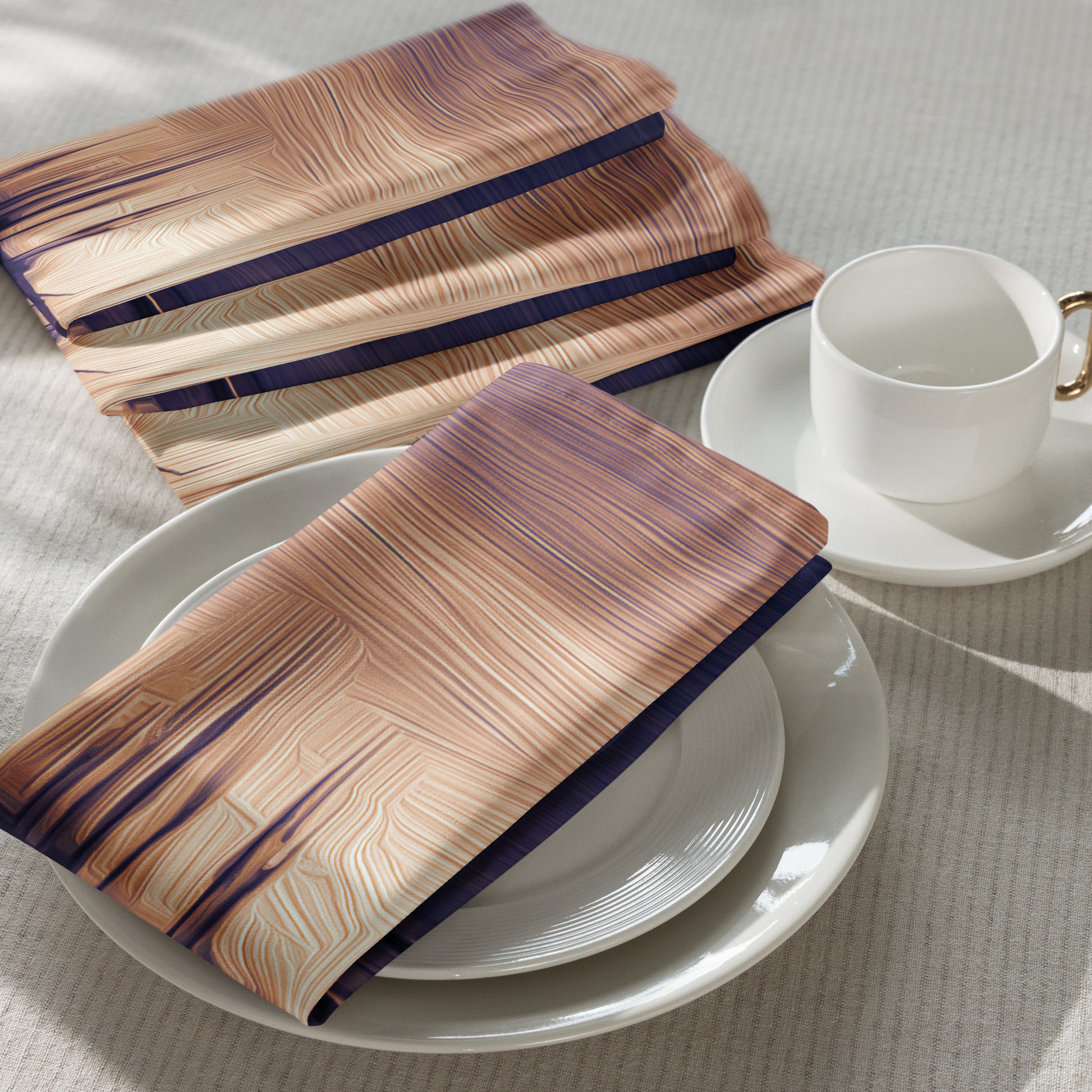 The Sleeping Yachts (at Sunset) - Cloth Napkin Set - iSAW Company