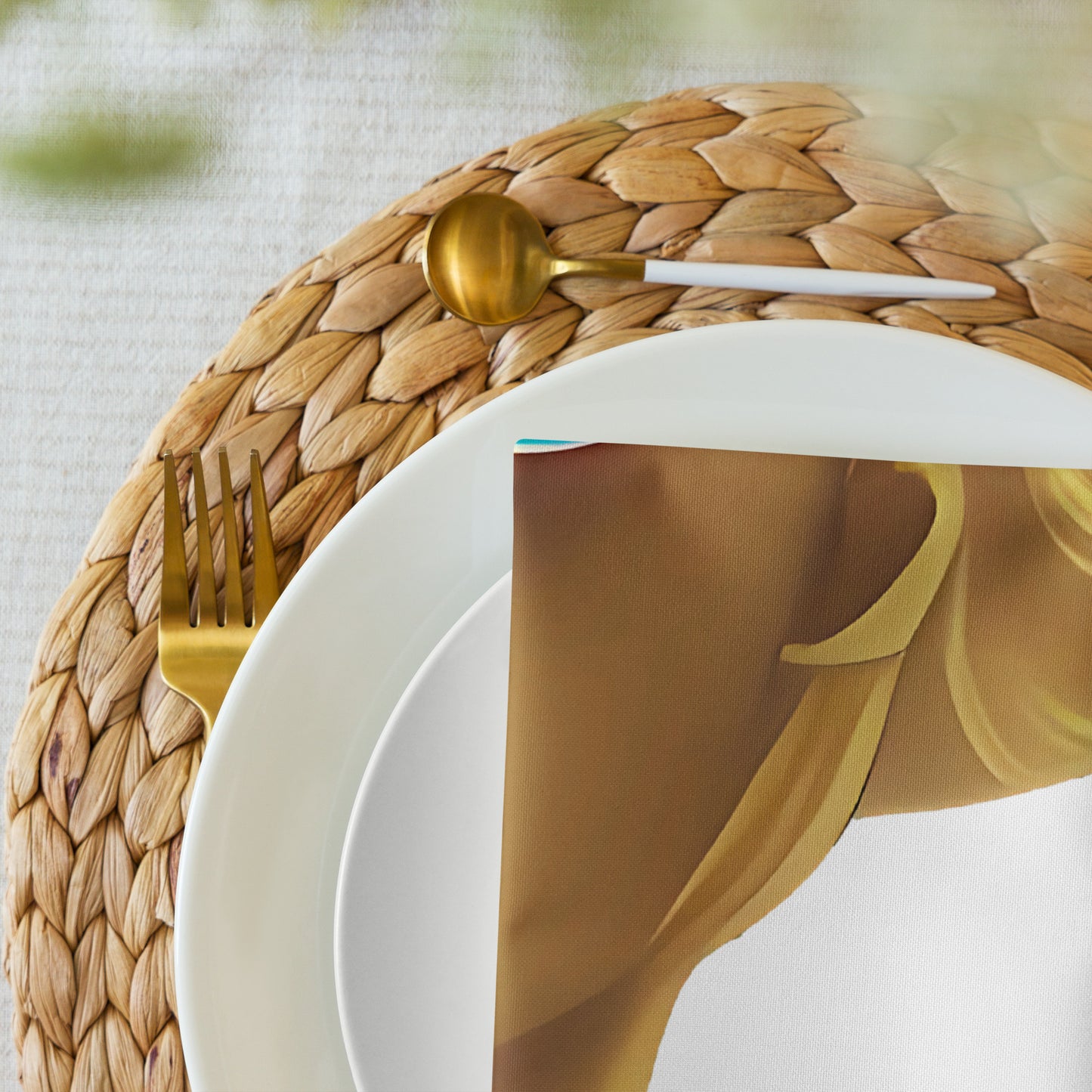 Retro Cool White - Cloth Napkin Set - iSAW Company