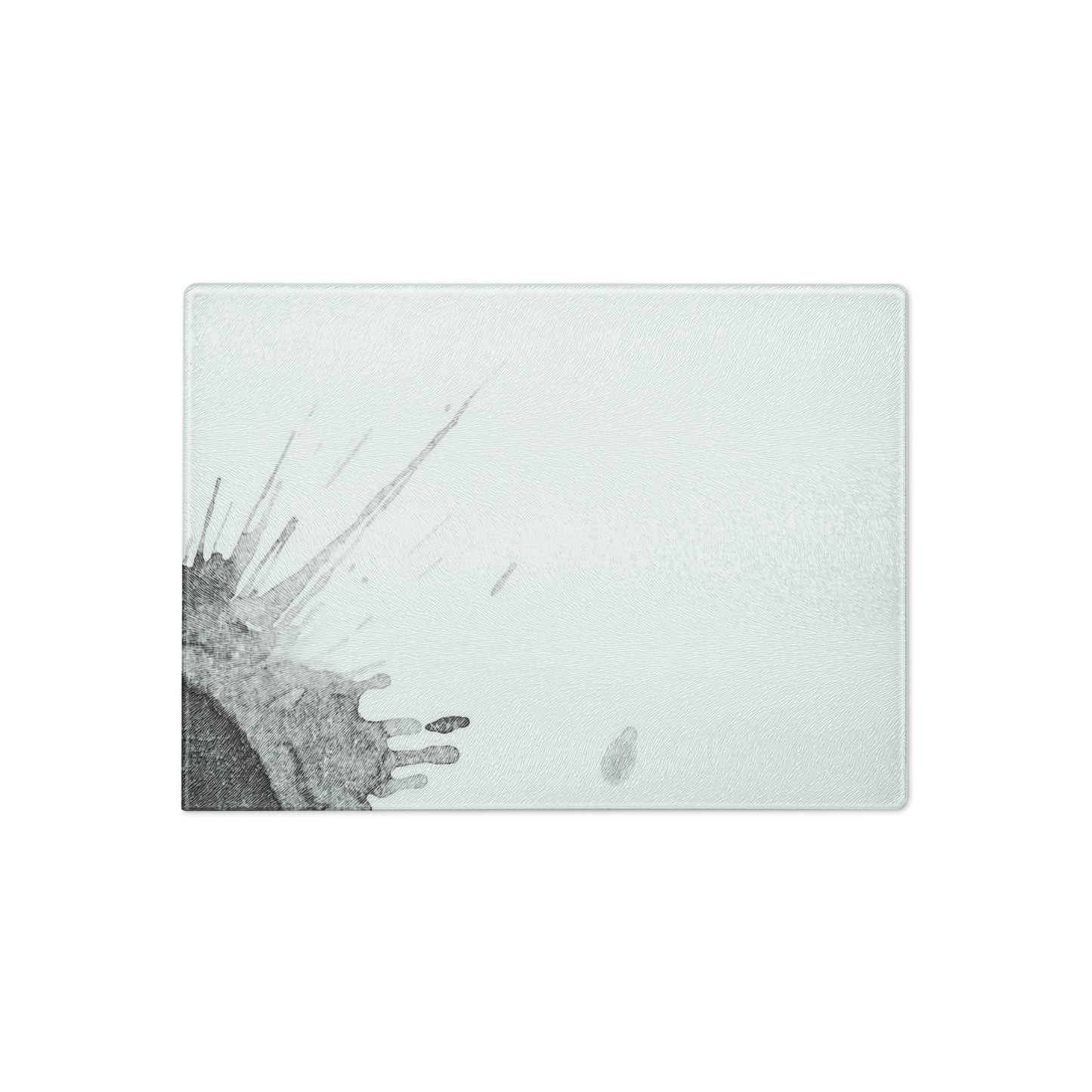 Watercolour Grey Splash - Glass Cutting Board - iSAW Company