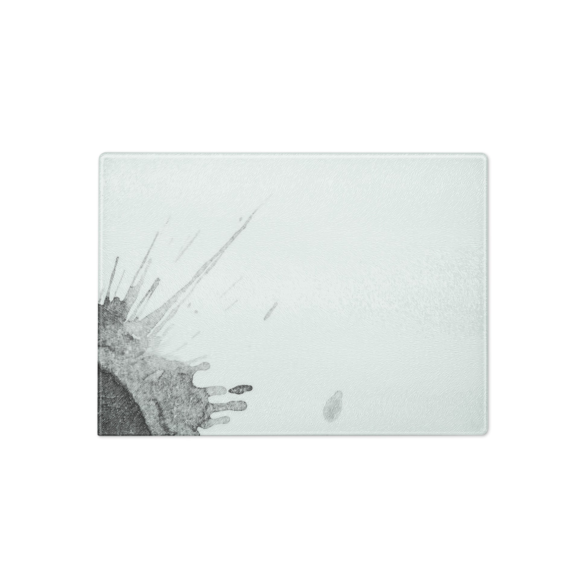 Watercolour Grey Splash - Glass Cutting Board - iSAW Company