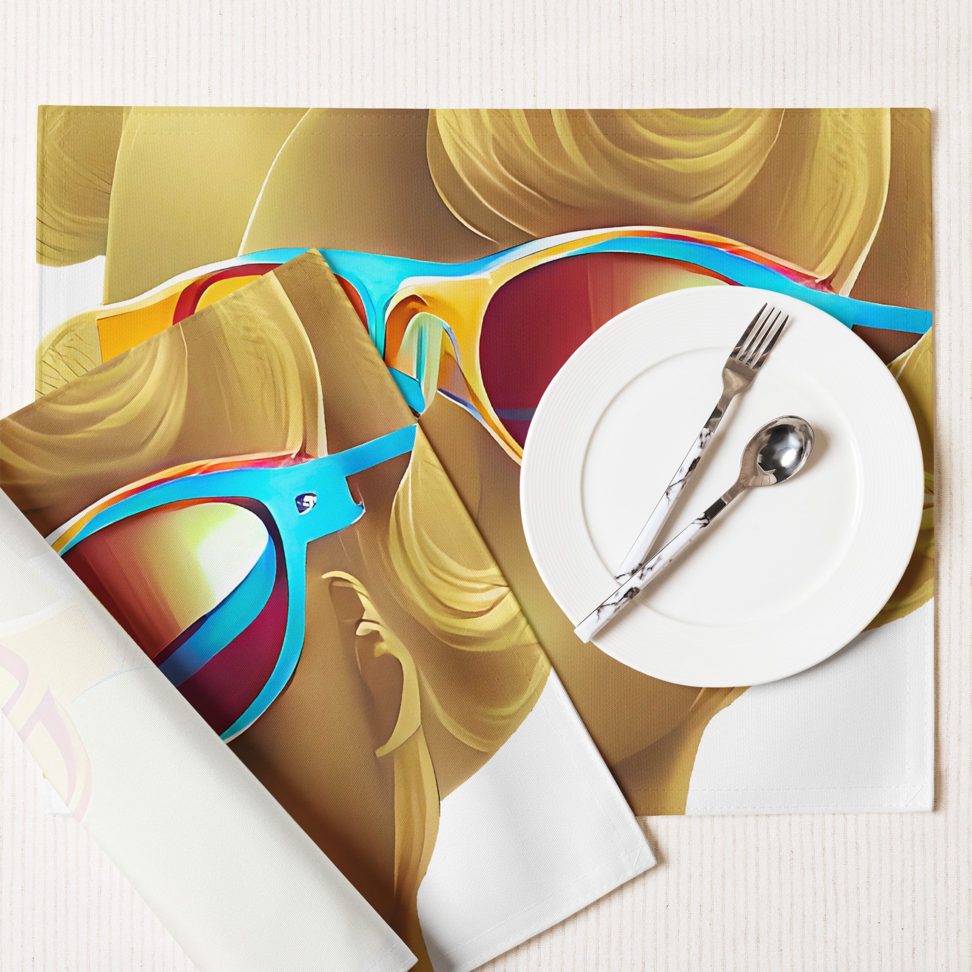 Retro Cool White - Placemat Set - iSAW Company
