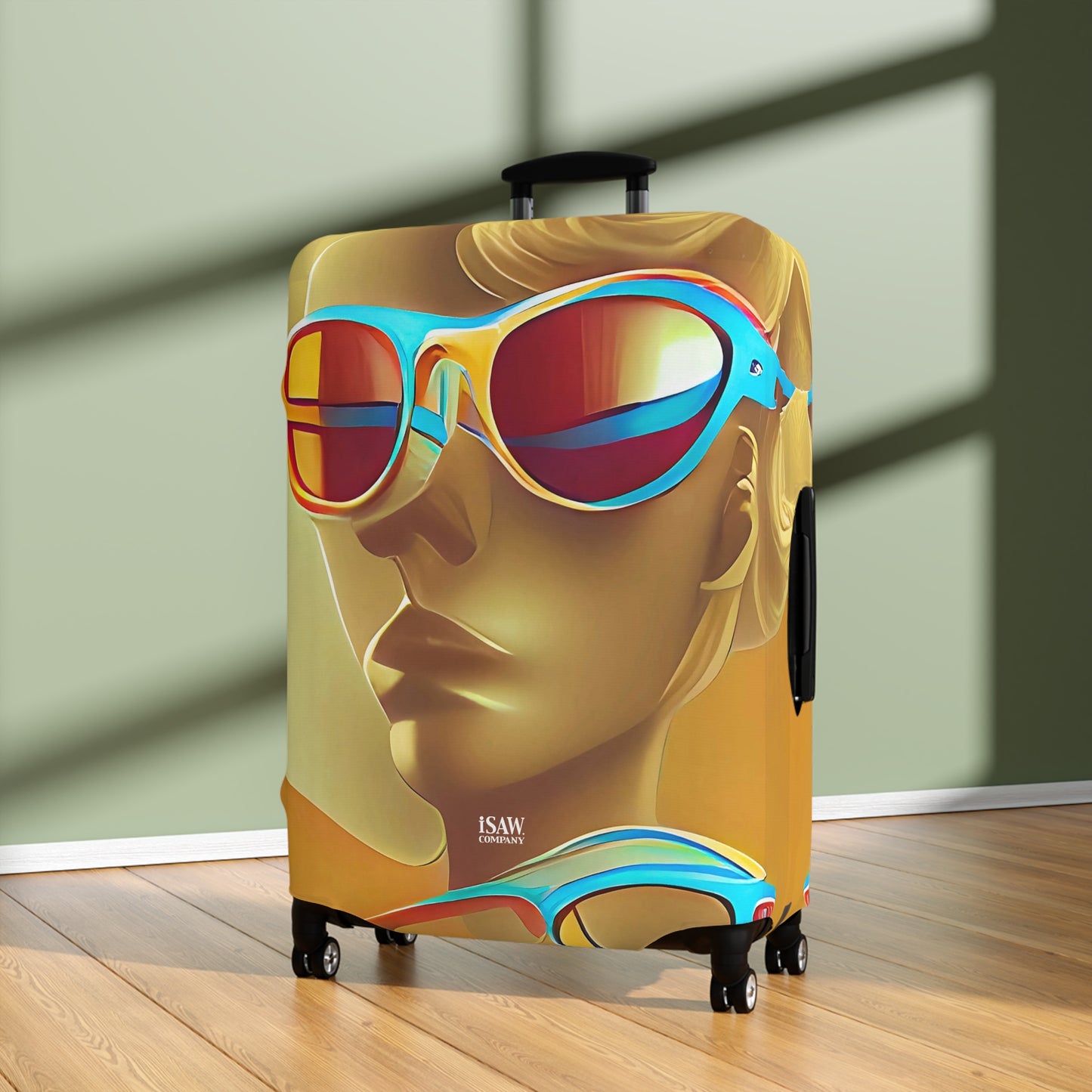 Retro Cool Orange – Protective Suitcase Cover - iSAW Company