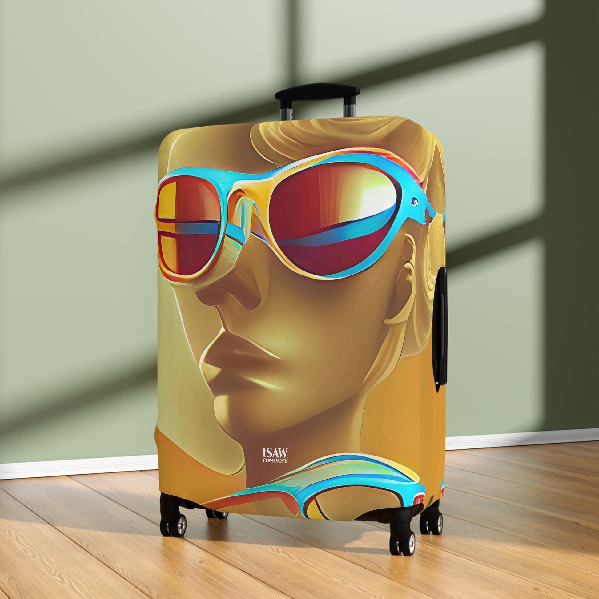 Retro Cool Orange – Protective Suitcase Cover - iSAW Company