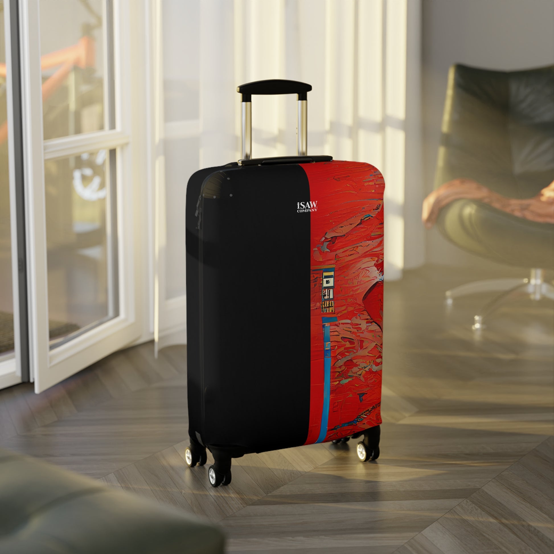 Half Black Half Hónghǎi – Protective Suitcase Cover - iSAW Company