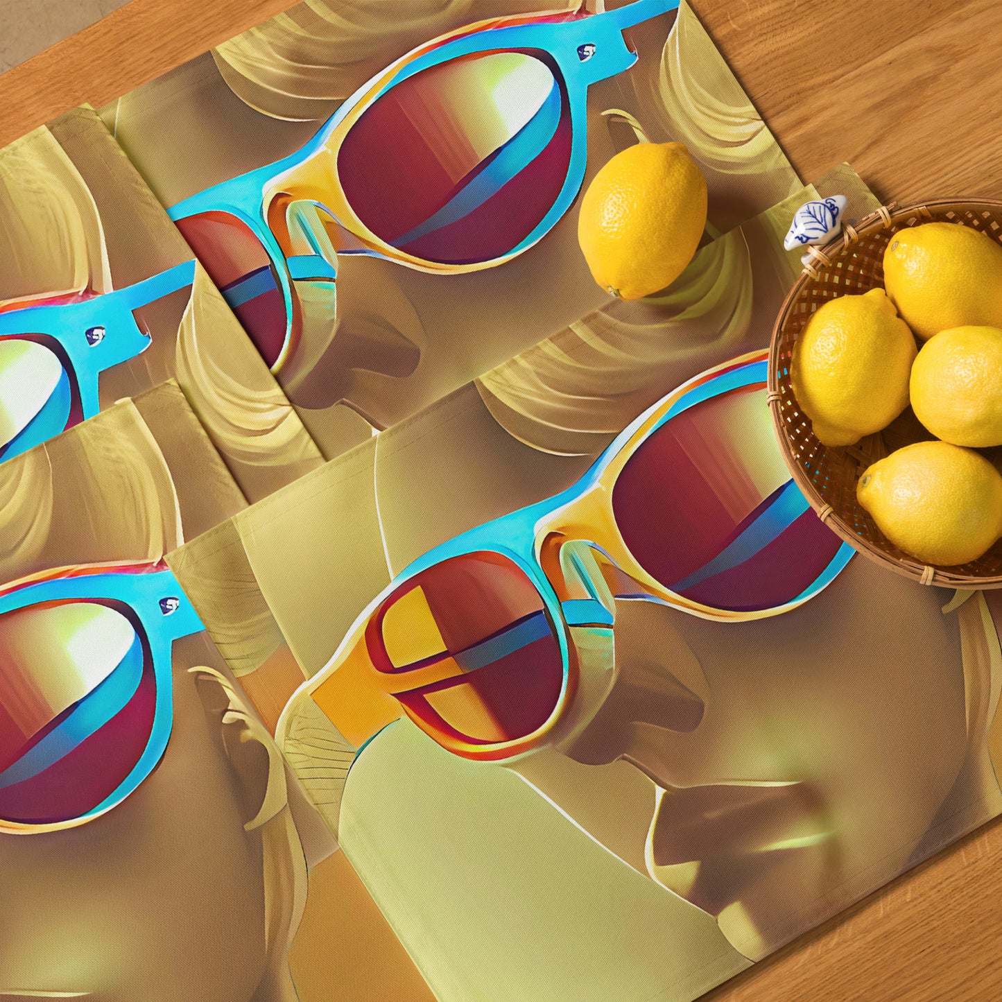 Retro Cool Orange - Placemat Set - iSAW Company