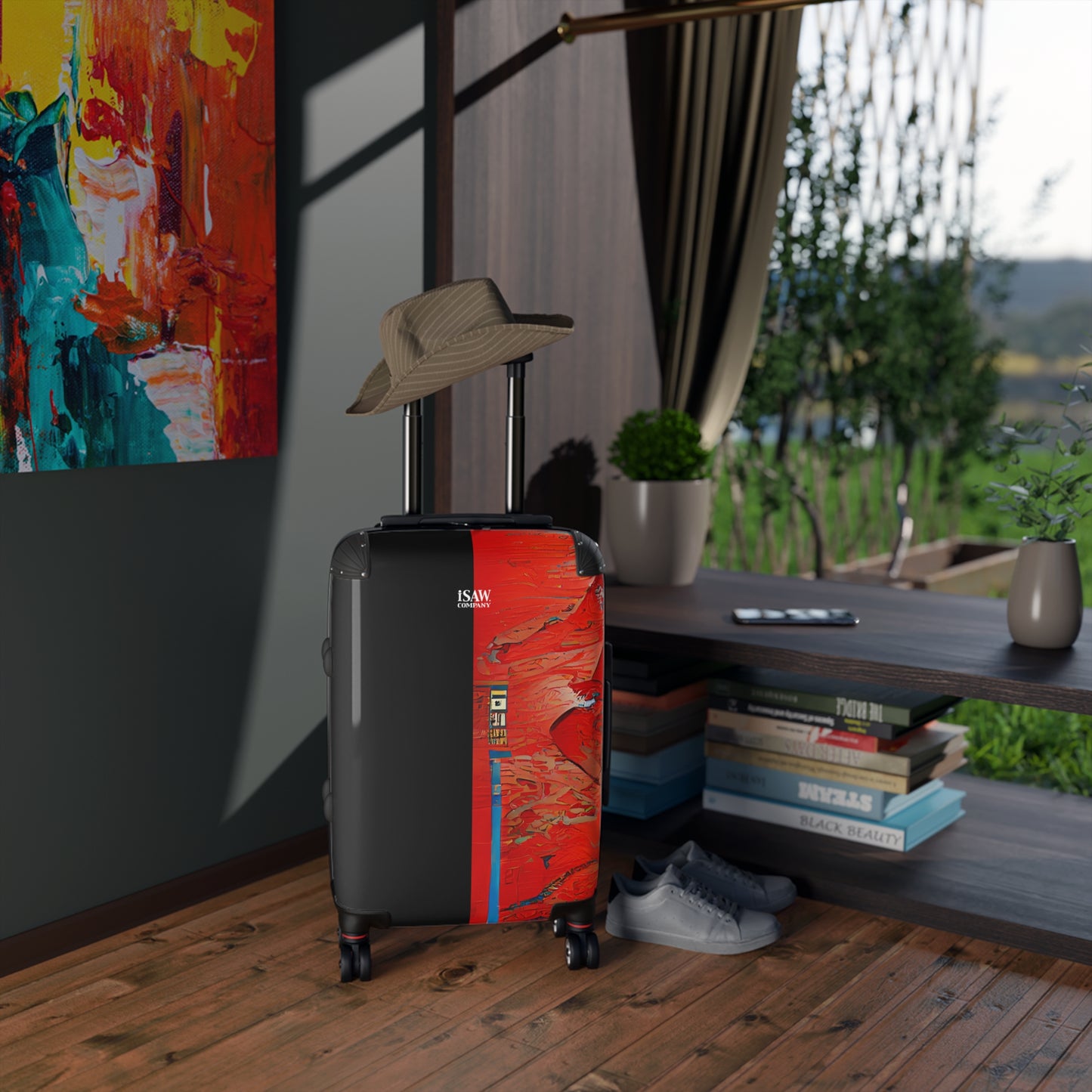 Half Black Half Hónghǎi - Hard - Shell Suitcase - iSAW Company