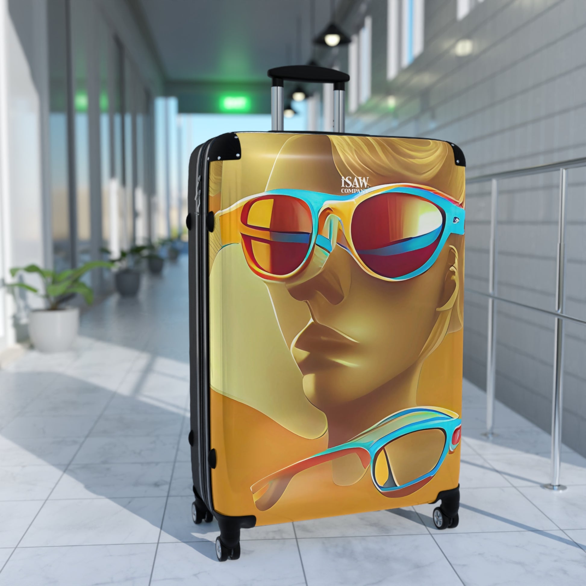 Retro Cool Orange - Hard - Shell Suitcase - iSAW Company