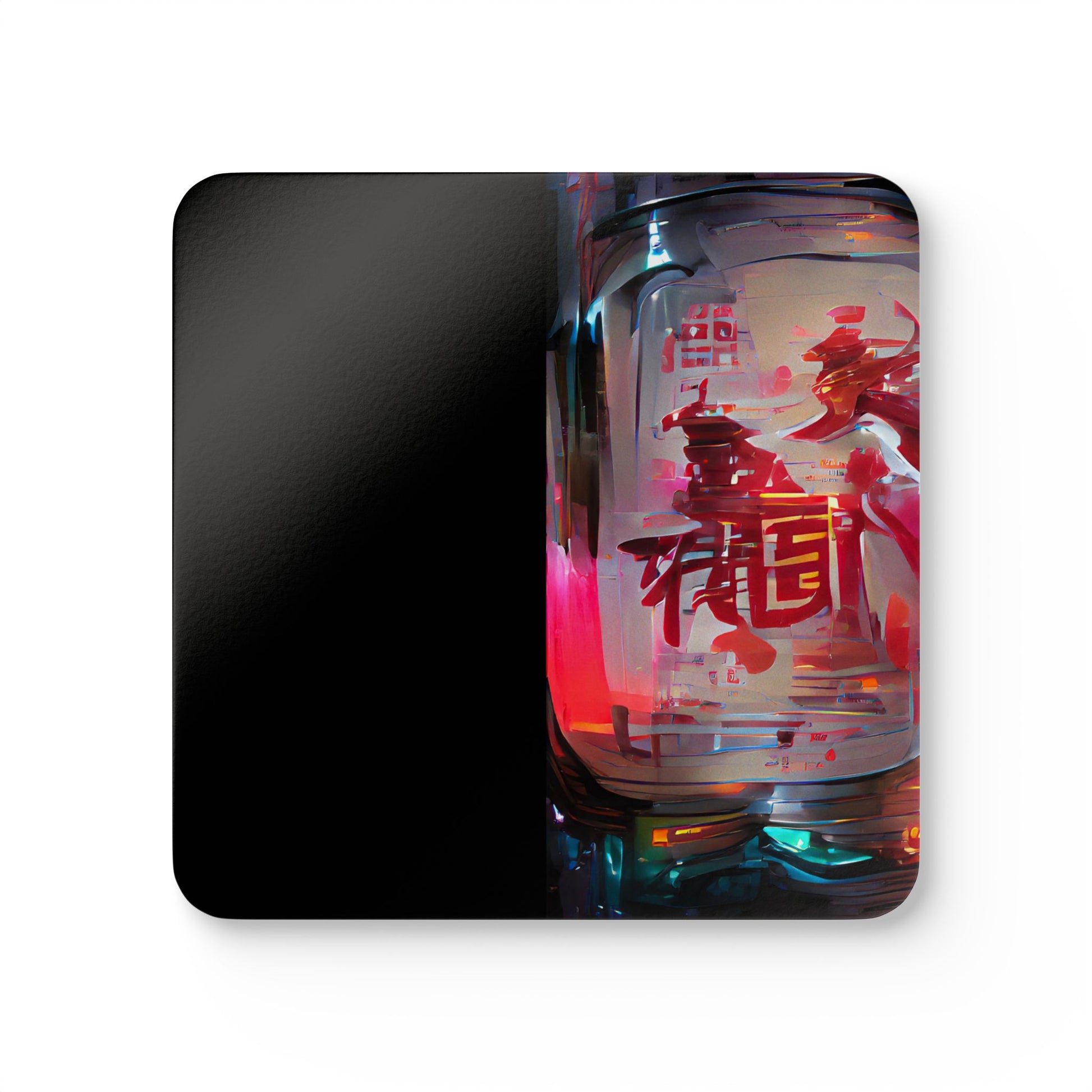 Half Black Half Báijiǔ - Cork Back Coaster Set - iSAW Company