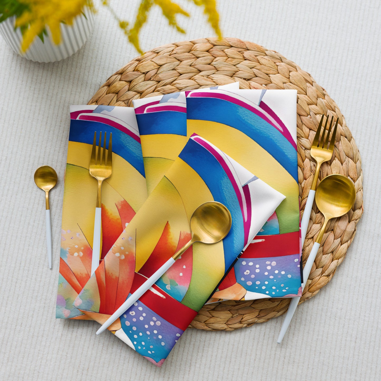 Geisha Girl - Cloth Napkin Set - iSAW Company