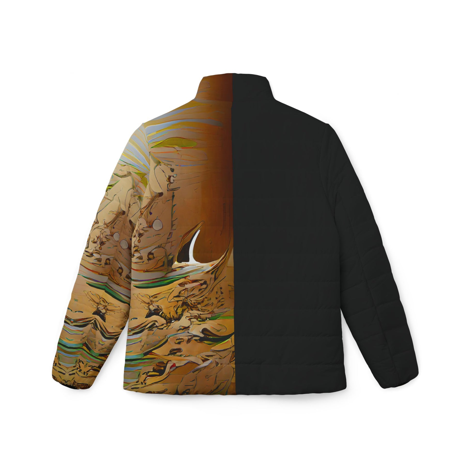 Half Black Half Gāolàng - Womens Puffer Jacket - iSAW Company