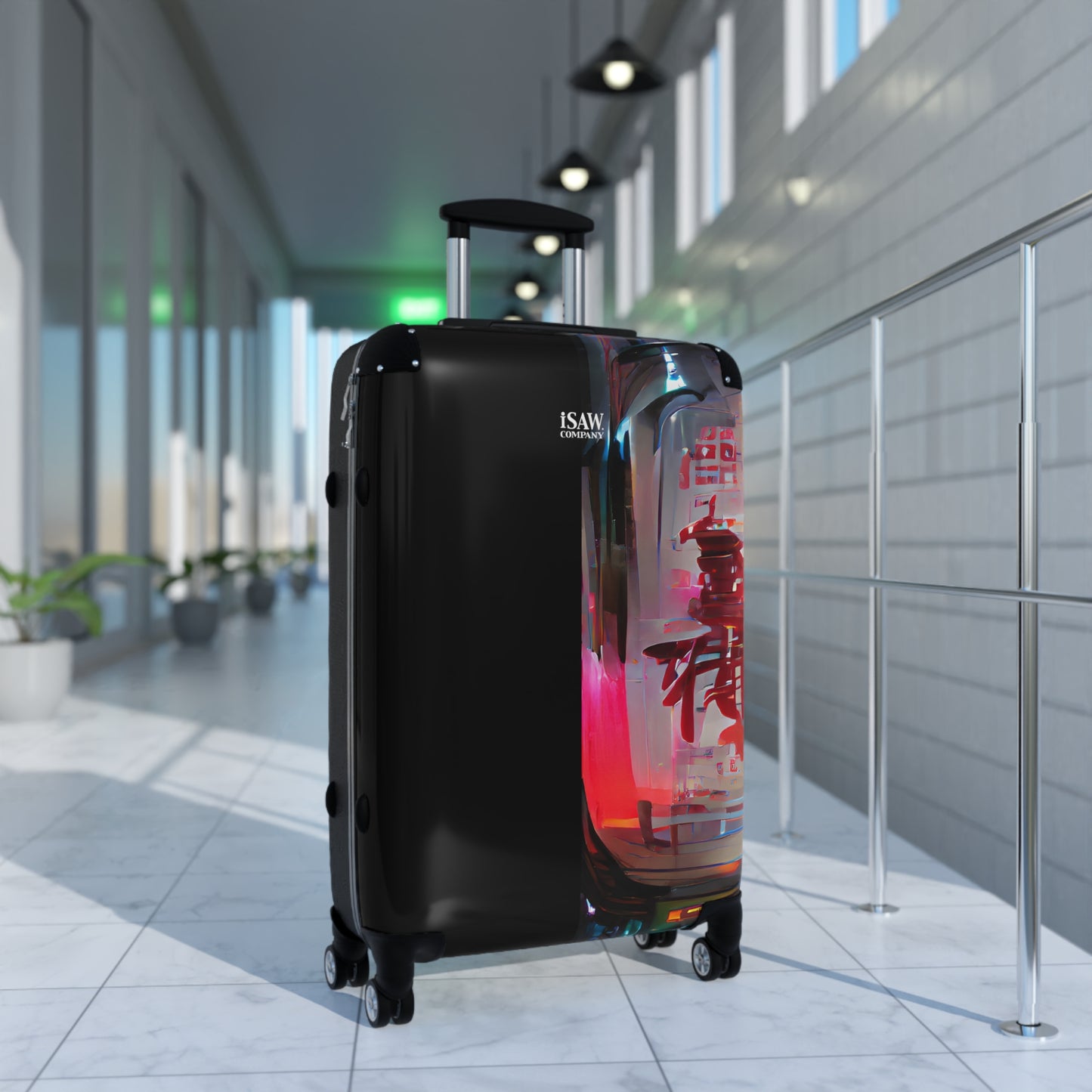 Half Black Half Báijiǔ - Hard - Shell Suitcase - iSAW Company