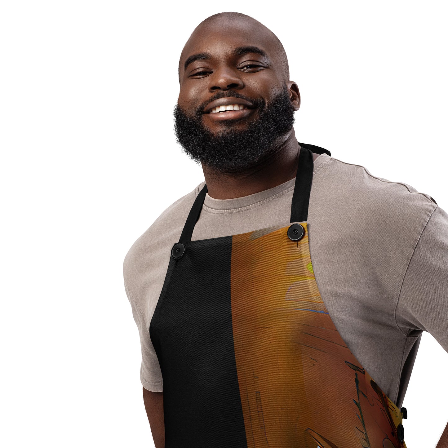 Half Black Half Gāolàng - Apron - iSAW Company