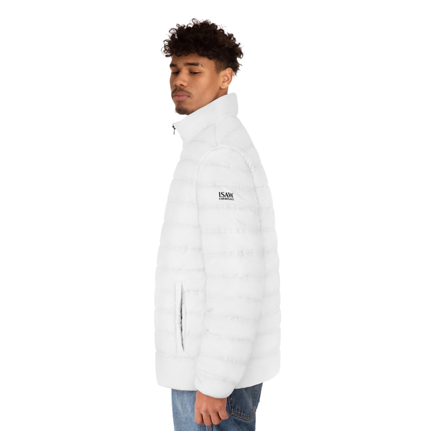 Half Black Half White - Mens Puffer Jacket - iSAW Company