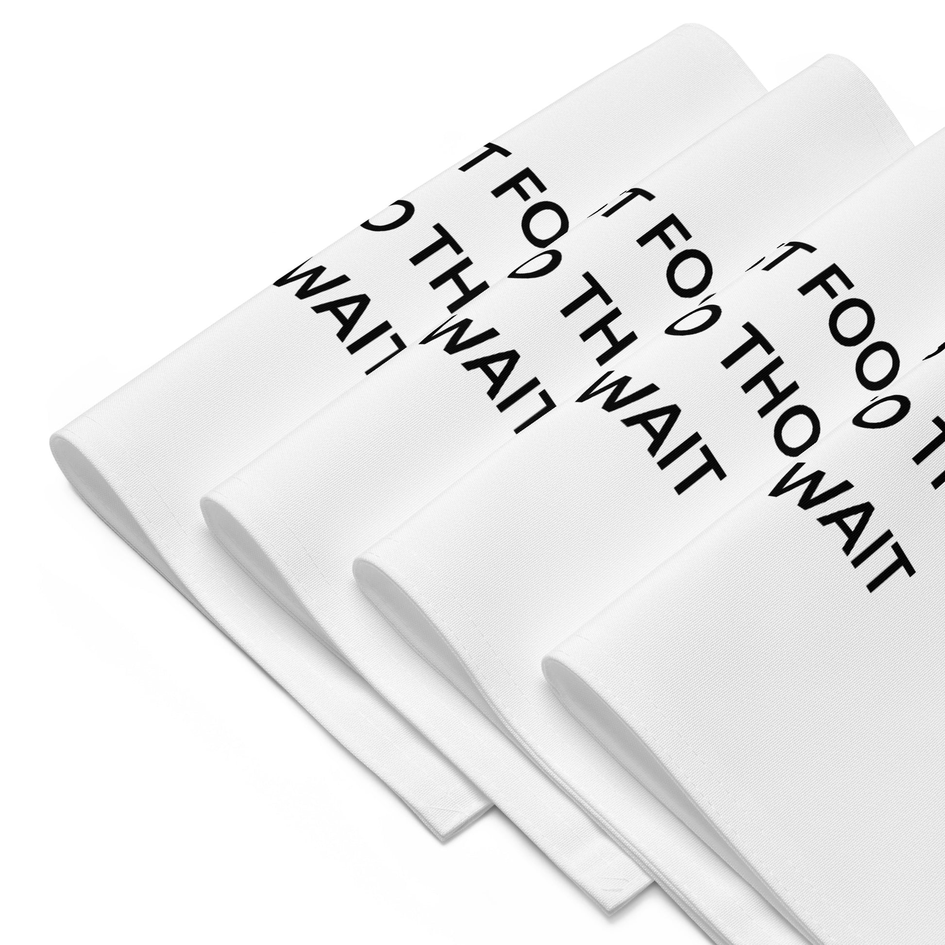 The Best Food Comes To Those Who Wait - White Placemat Set - iSAW Company