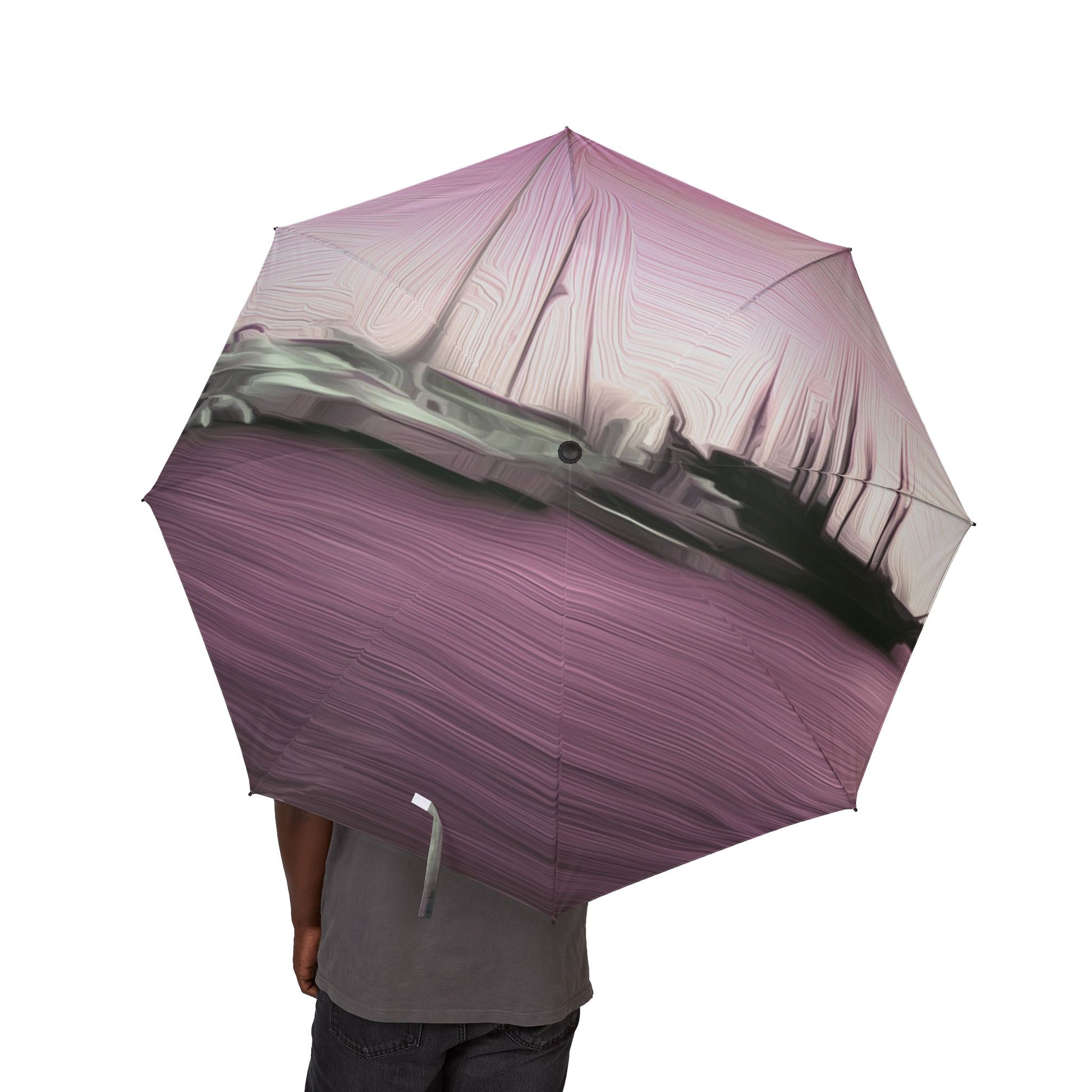 The Sleeping Yachts (at Evening) - Windproof Umbrella - iSAW Company