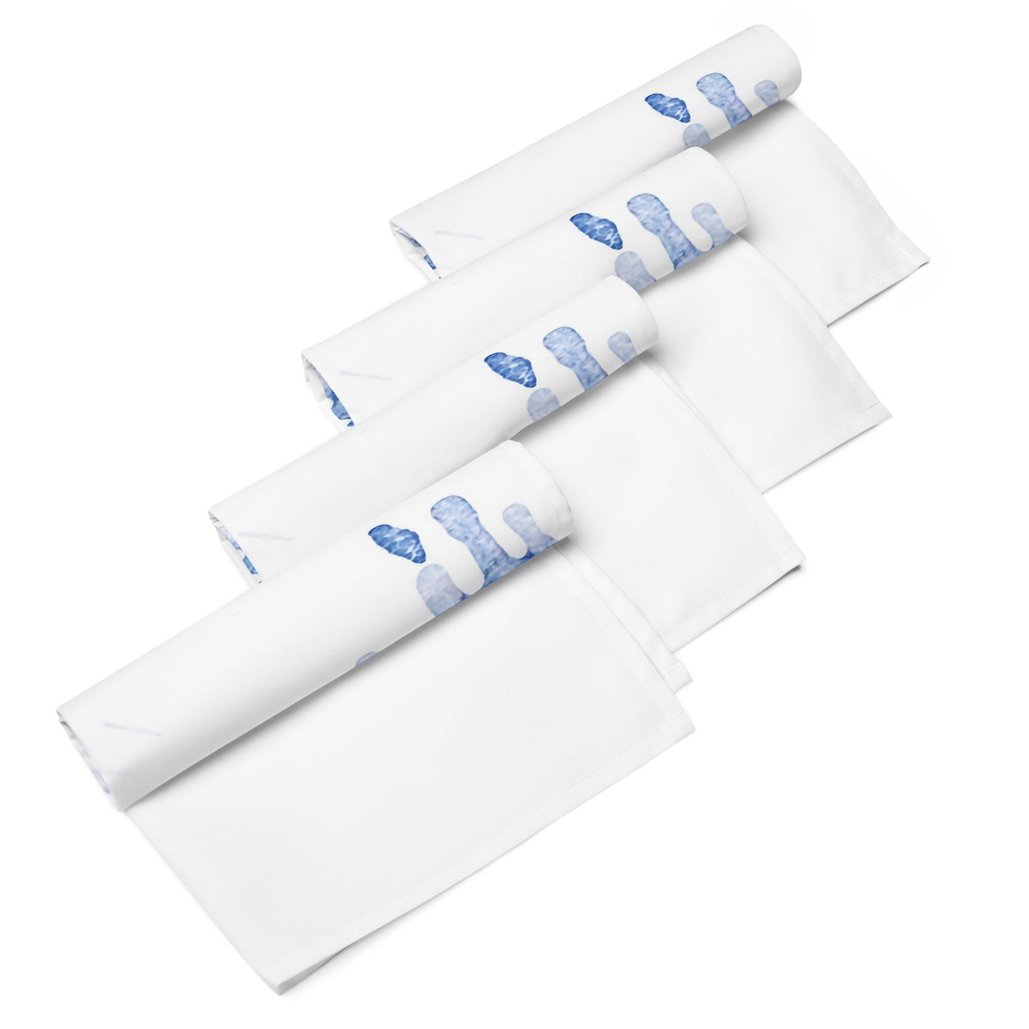 Watercolour Blue Splash - Cloth Napkin Set - iSAW Company