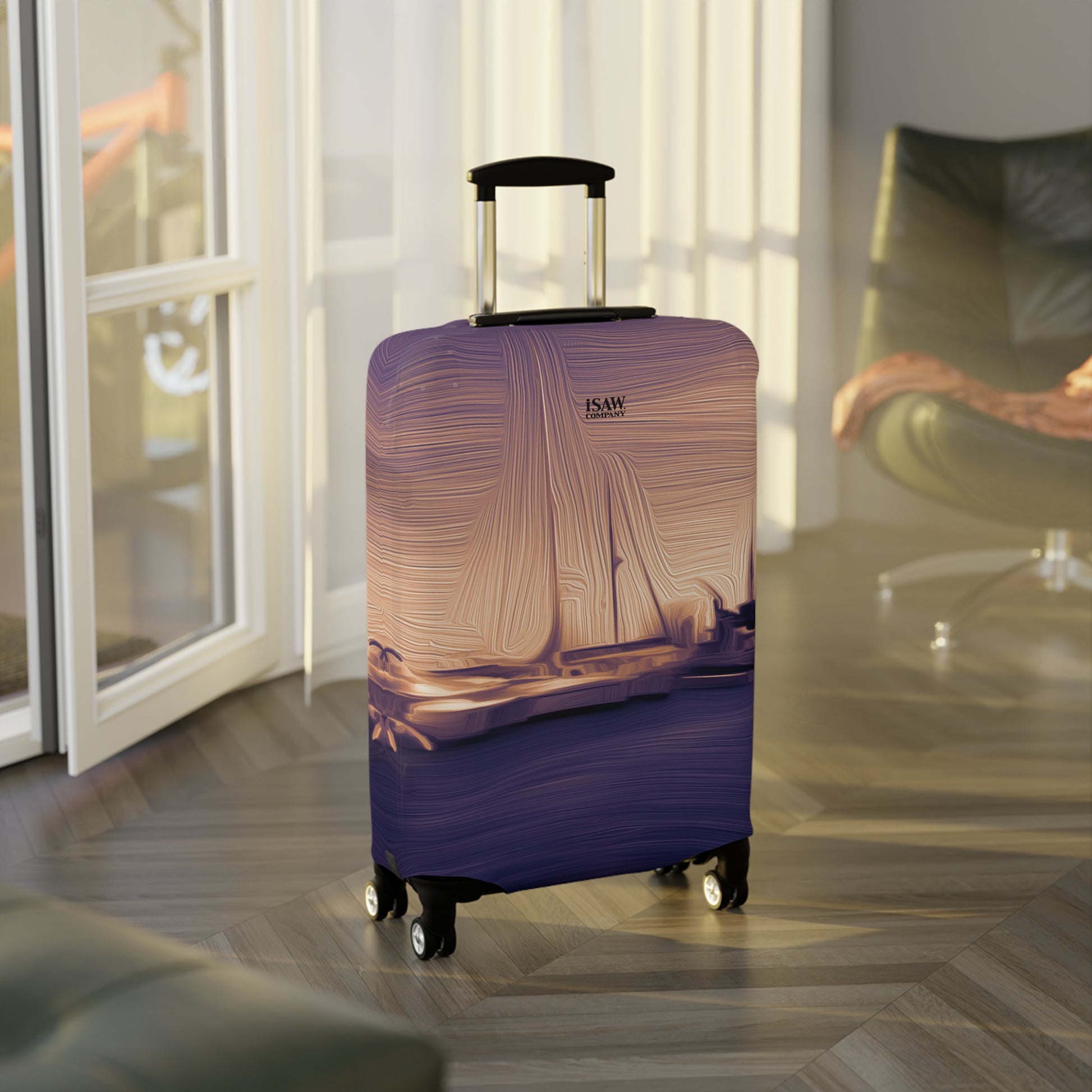 The Sleeping Yachts (at Sunset) – Protective Suitcase Cover - iSAW Company