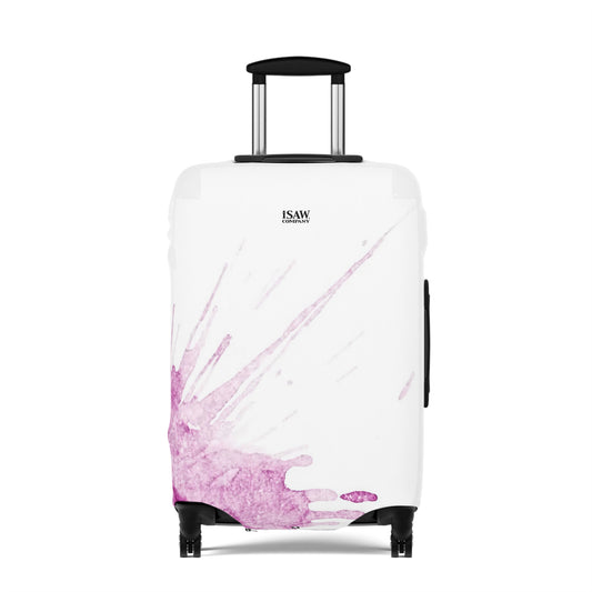 Watercolour Pink Splash – Protective Suitcase Cover - iSAW Company