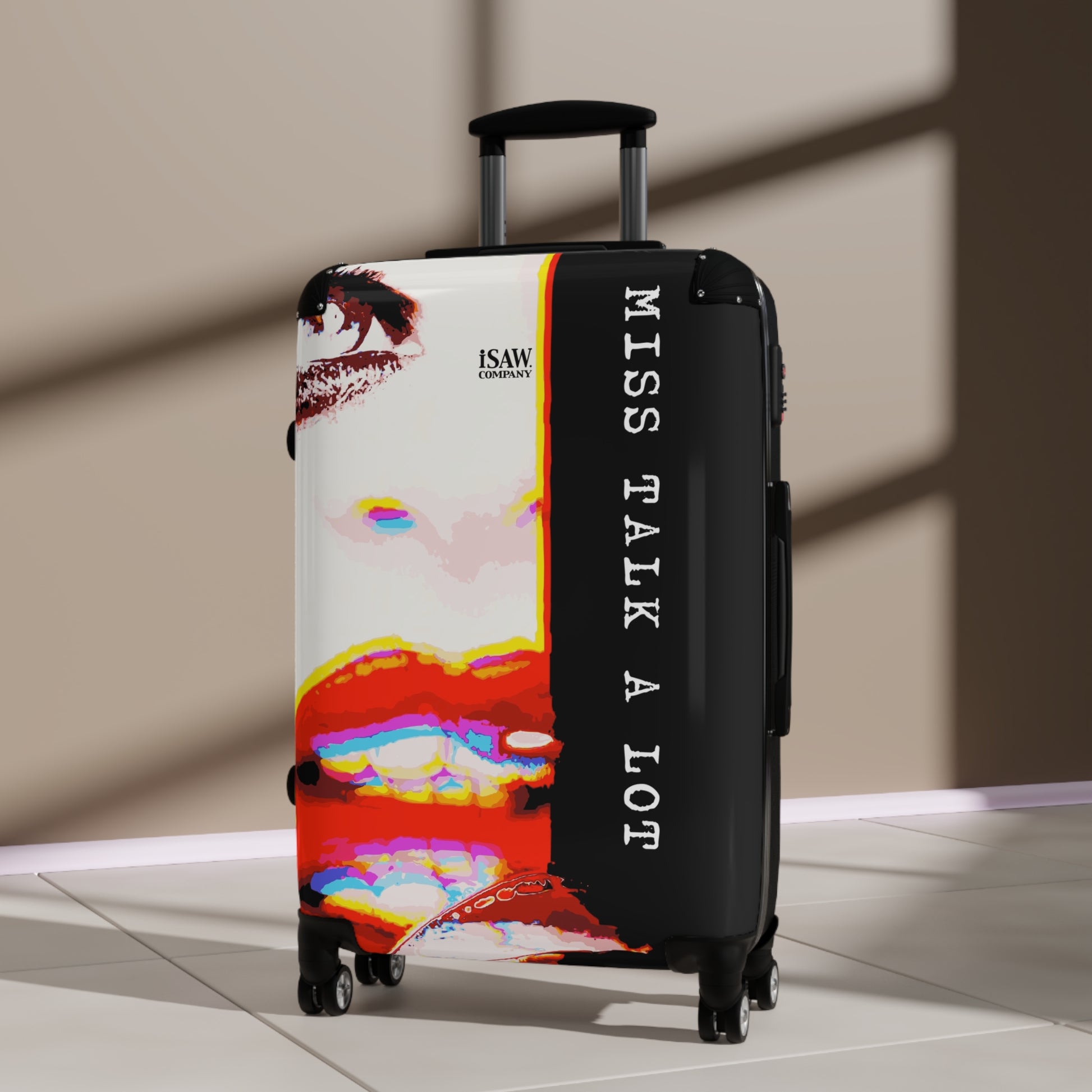 Miss Talk A Lot - Hard - Shell Suitcase - iSAW Company