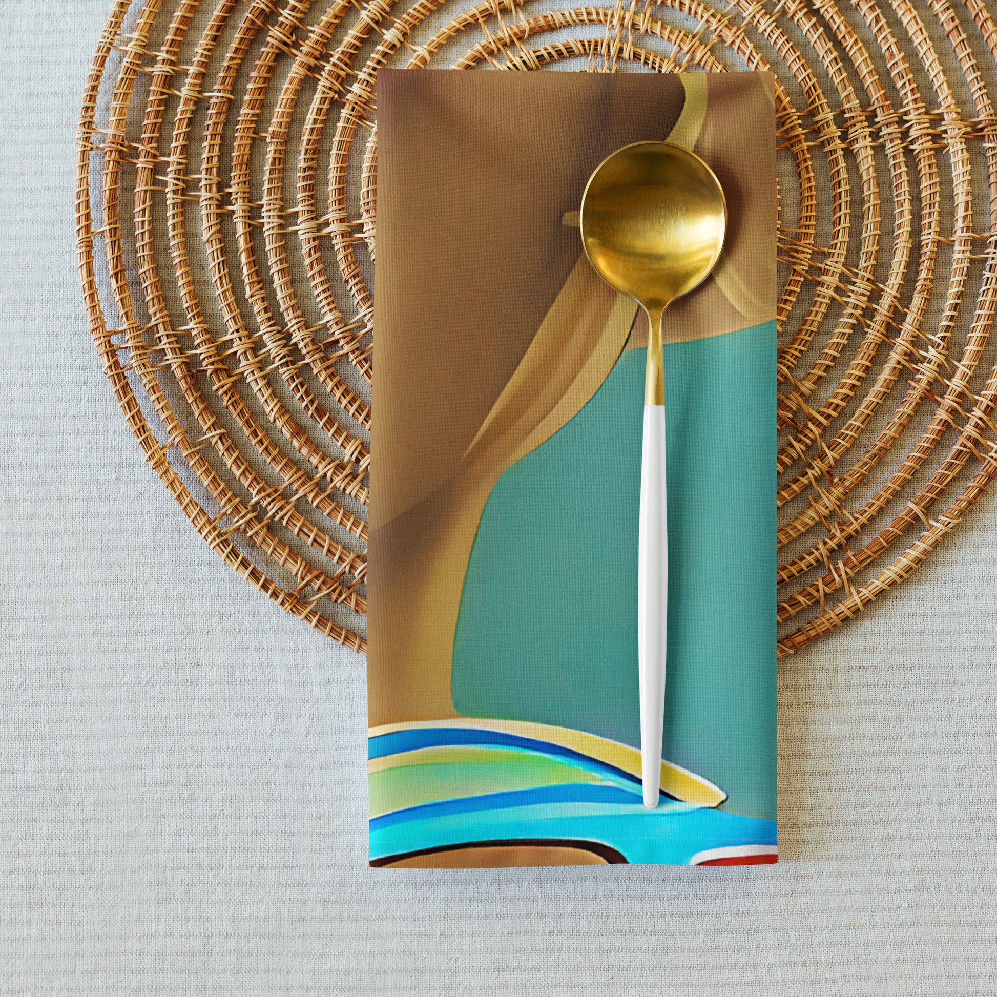 Retro Cool Blue - Cloth Napkin Set - iSAW Company