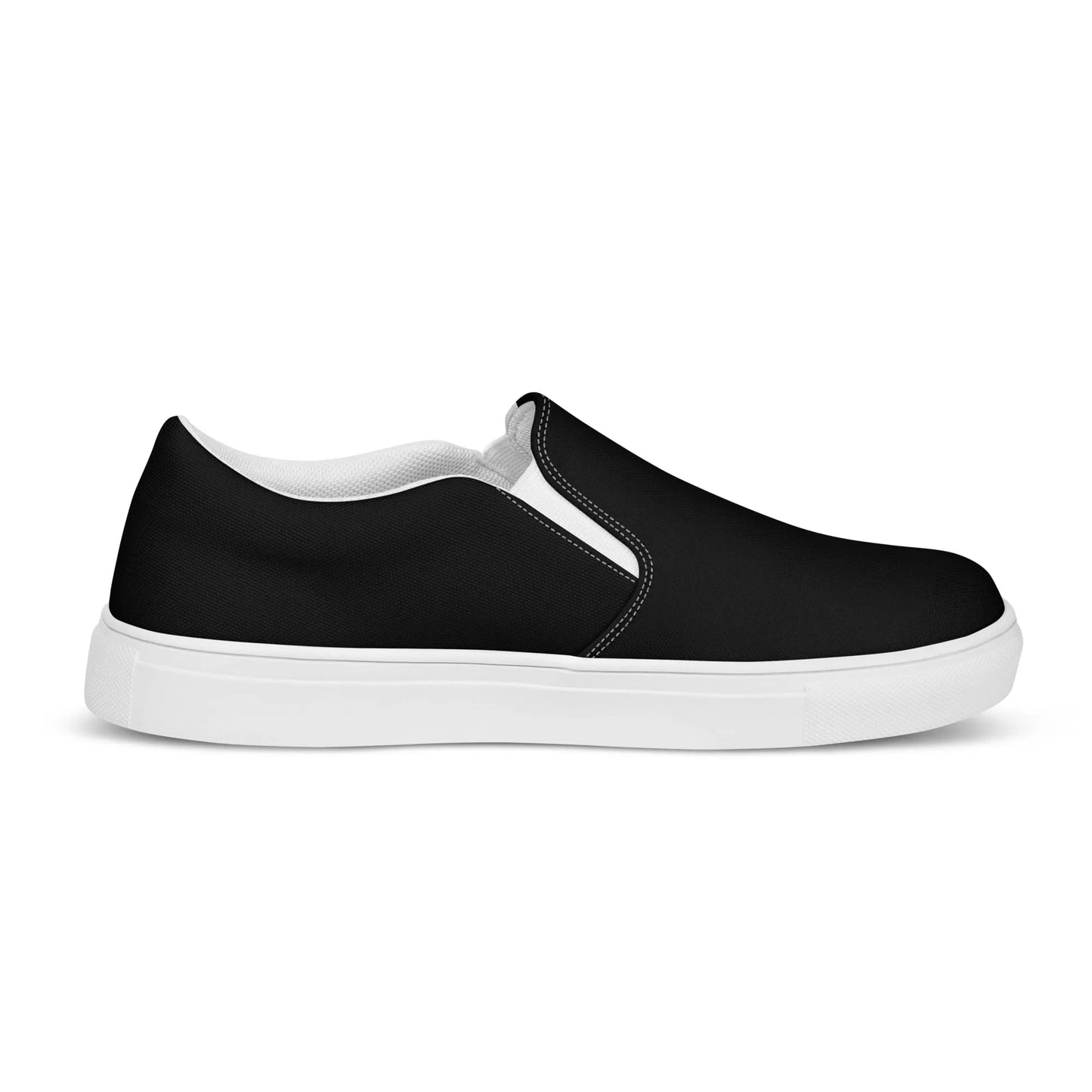 Half Black Half White - Mens Slip-On Canvas Shoes - iSAW Company