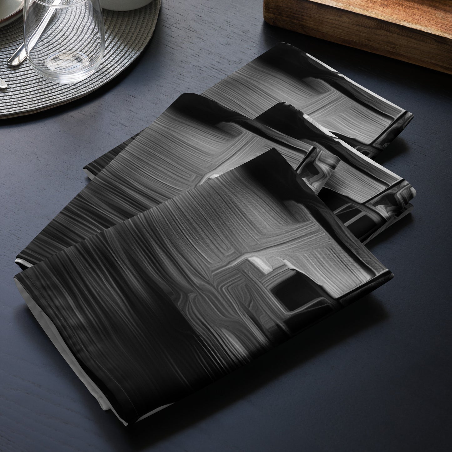 The Sleeping Yachts (at Night) - Cloth Napkin Set