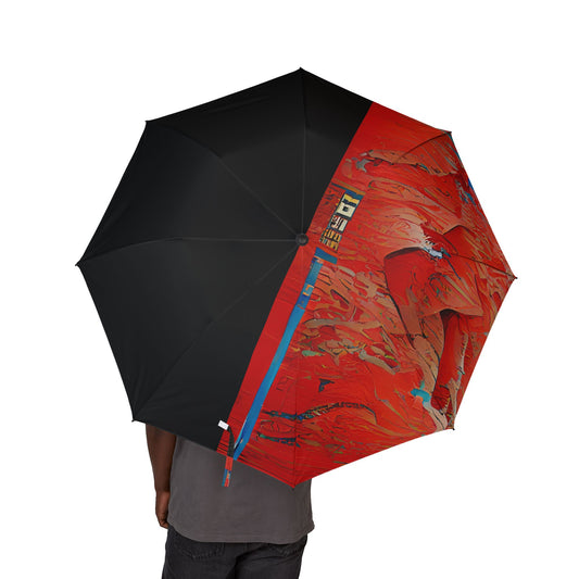 Half Black Half Hónghǎi - Windproof Umbrella - iSAW Company