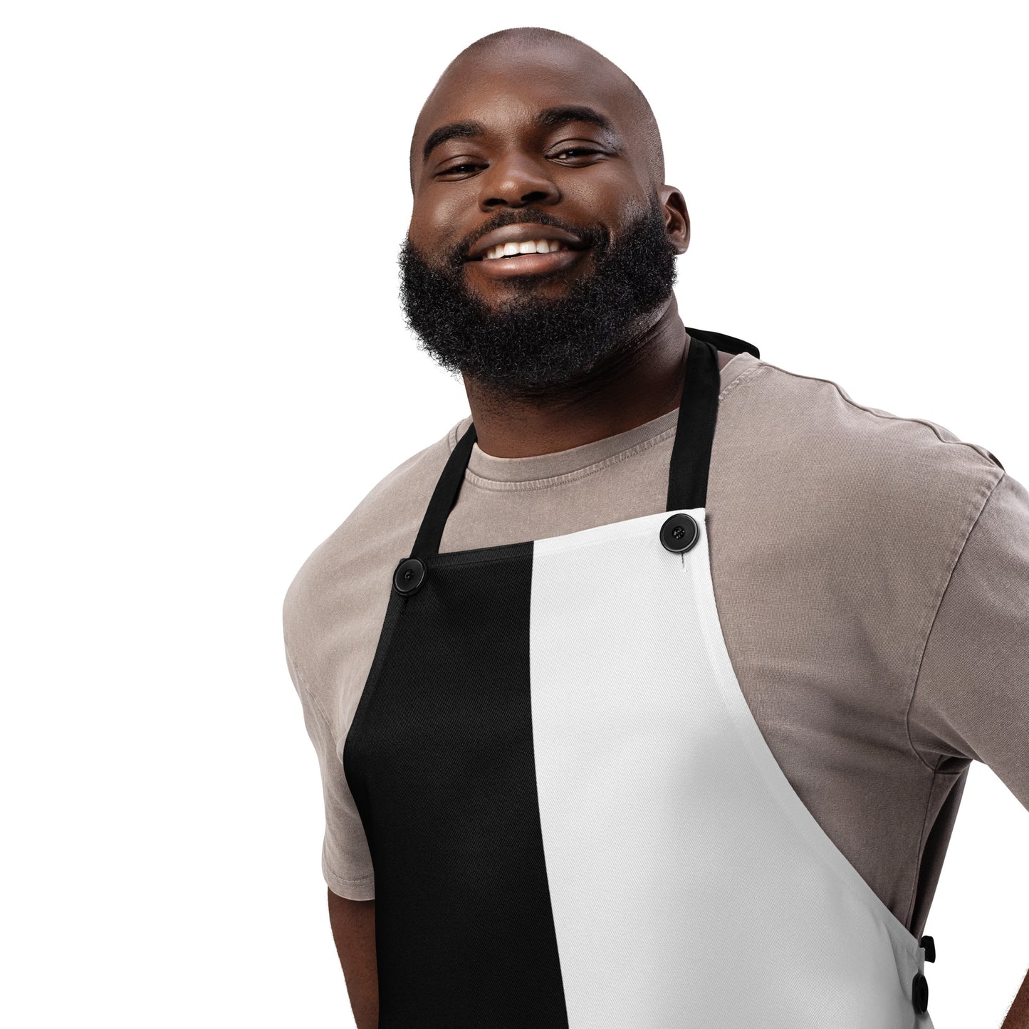 Half Black Half White - Apron - iSAW Company