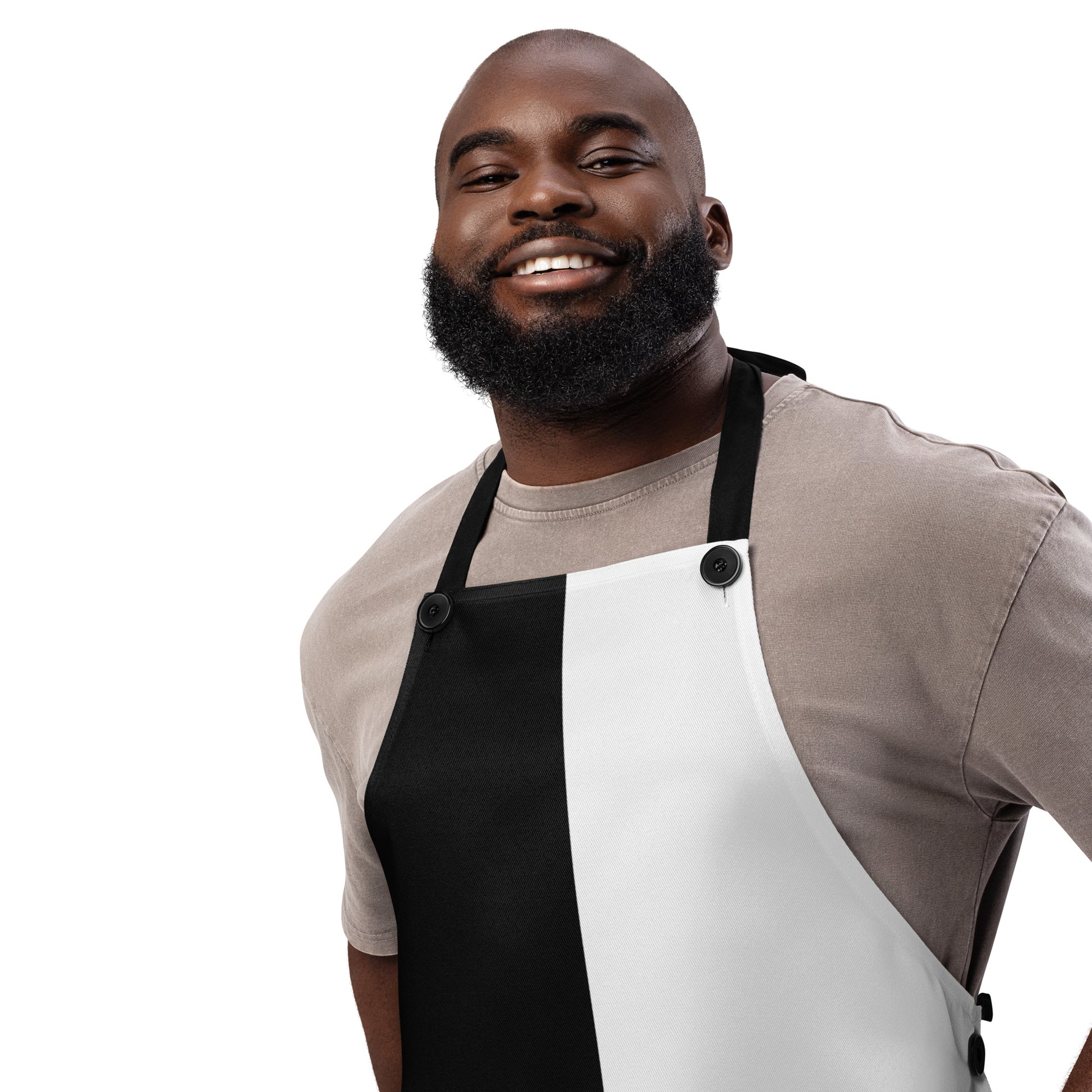Half Black Half White - Apron - iSAW Company