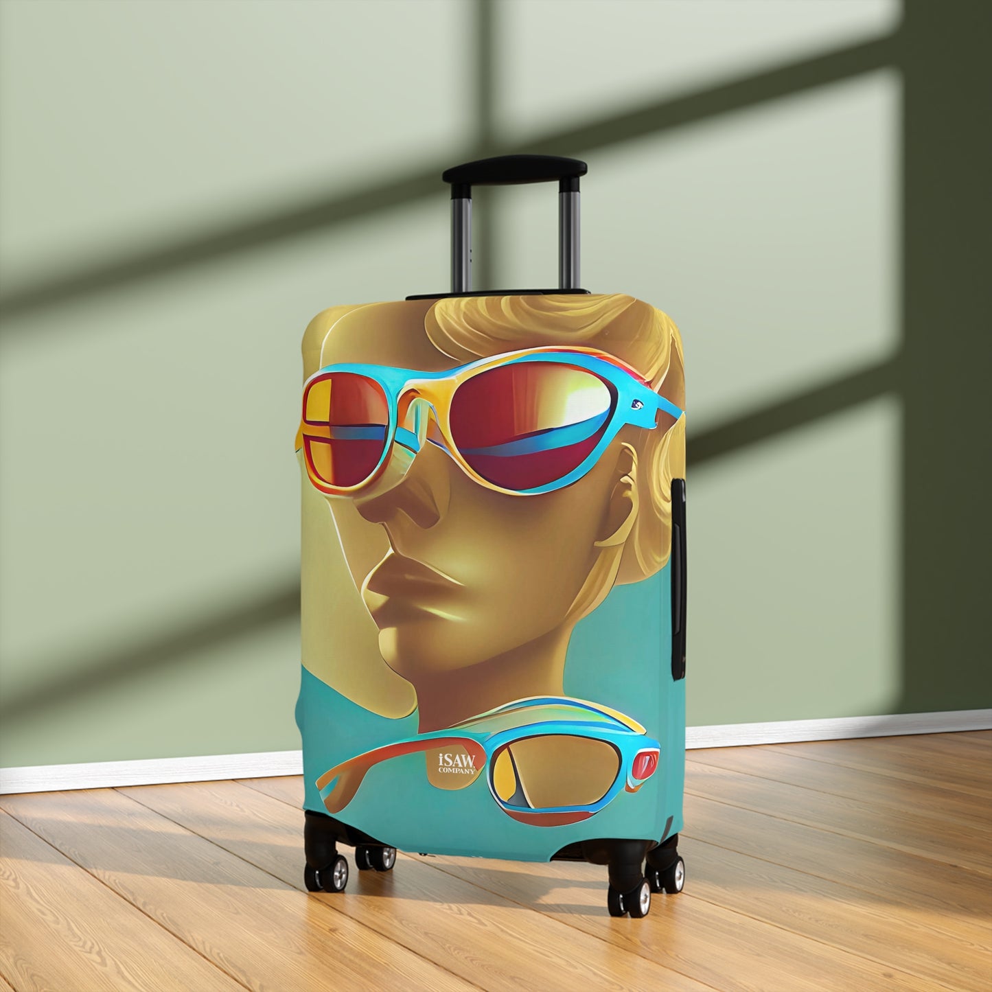 Retro Cool Blue – Protective Suitcase Cover - iSAW Company