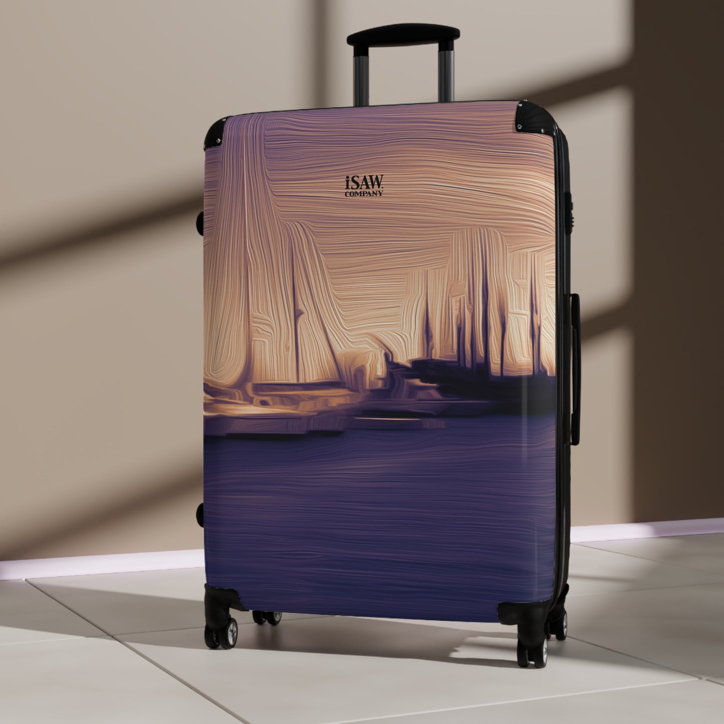 The Sleeping Yachts (at Sunset) - Hard - Shell Suitcase - iSAW Company