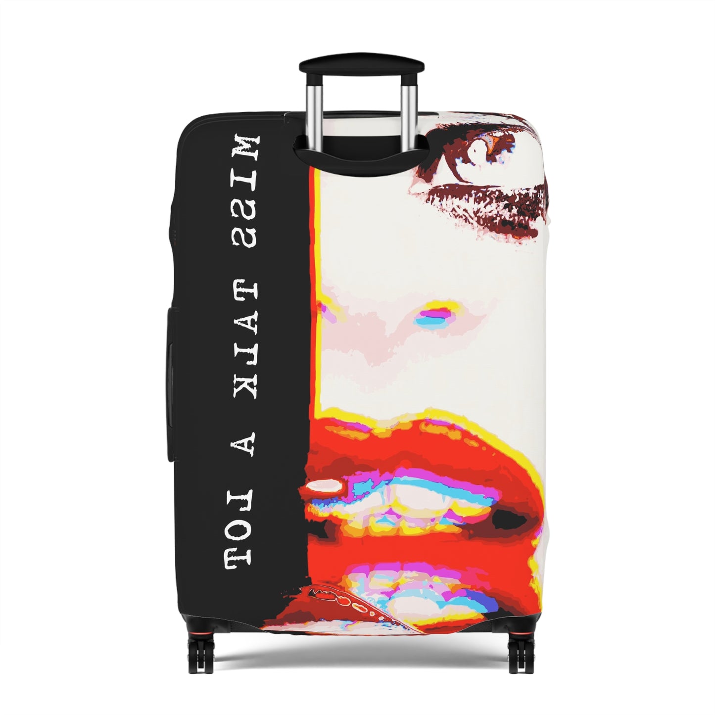 Miss Talk A Lot – Protective Suitcase Cover - iSAW Company
