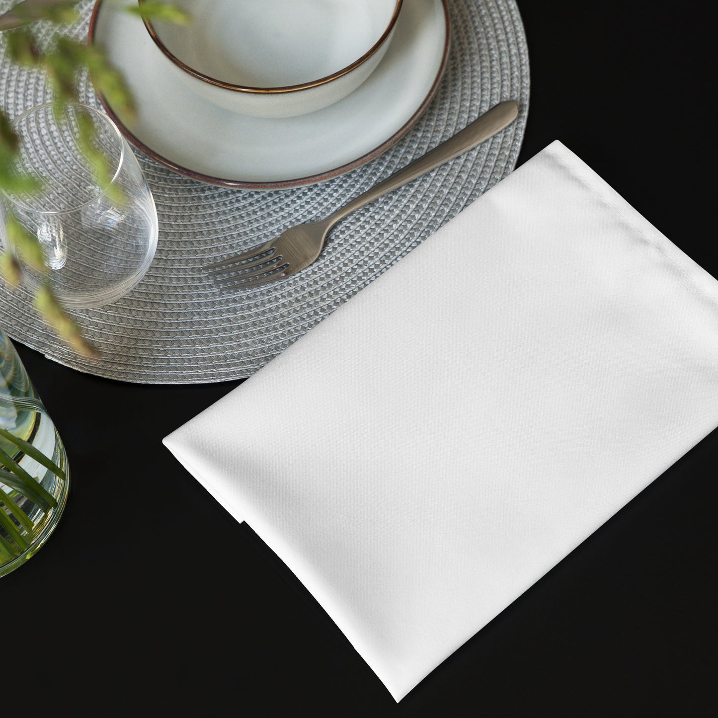 Half Black Half White - Cloth Napkin Set - iSAW Company