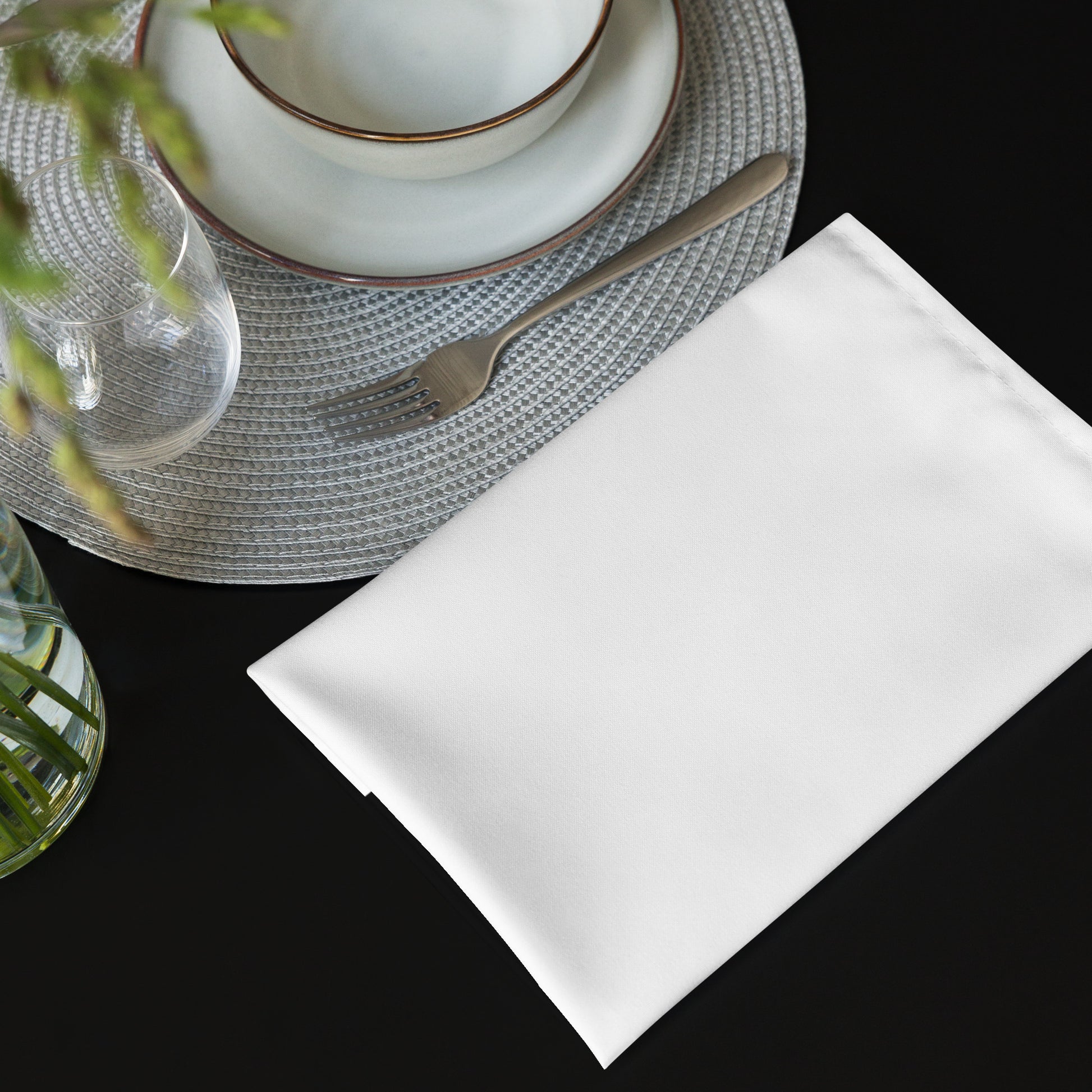 Half Black Half White - Cloth Napkin Set - iSAW Company