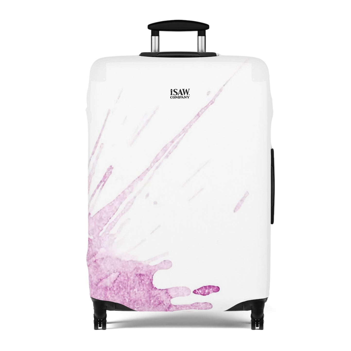 Watercolour Pink Splash – Protective Suitcase Cover - iSAW Company
