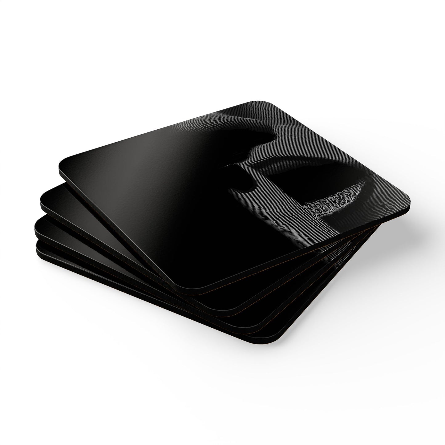 Shhh! - Cork Back Coaster Set - iSAW Company