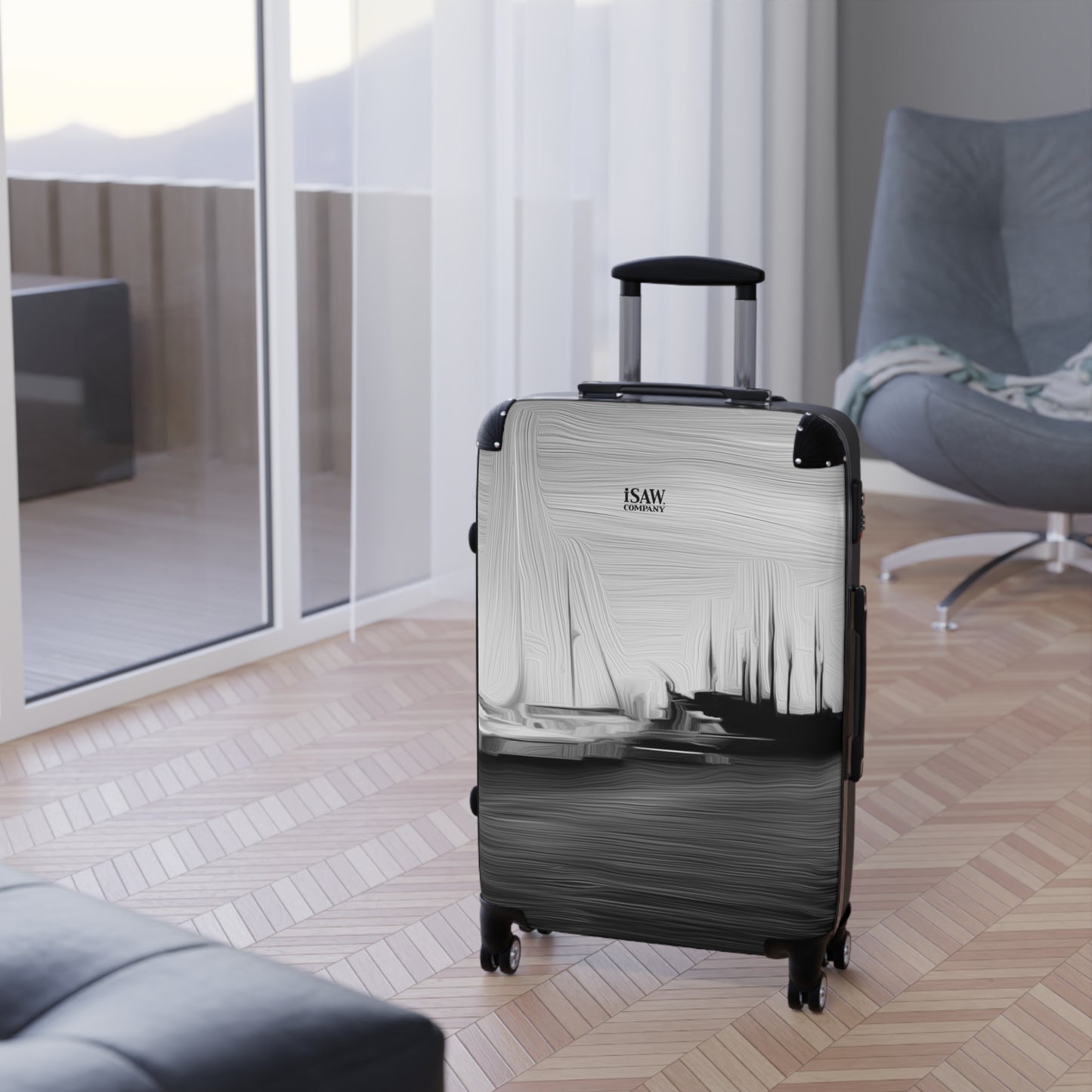 The Sleeping Yachts (at Night) - Hard - Shell Suitcase - iSAW Company