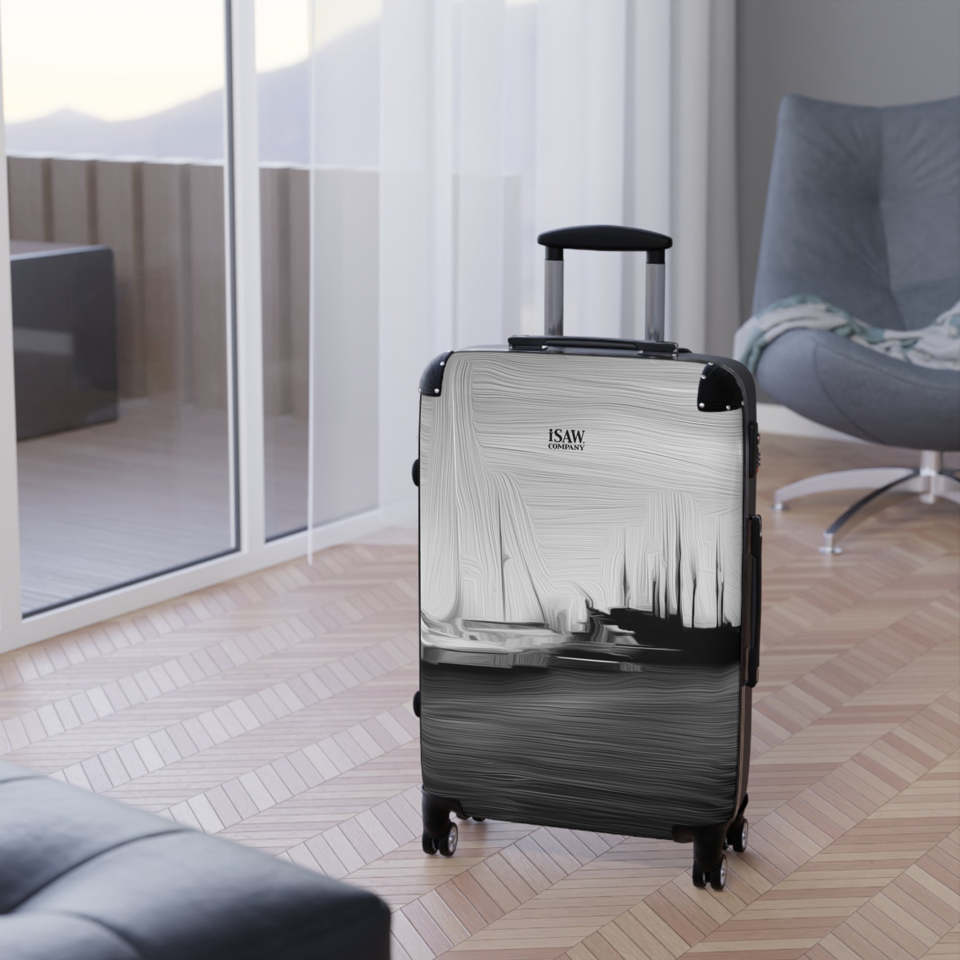 The Sleeping Yachts (at Night) - Hard - Shell Suitcase - iSAW Company