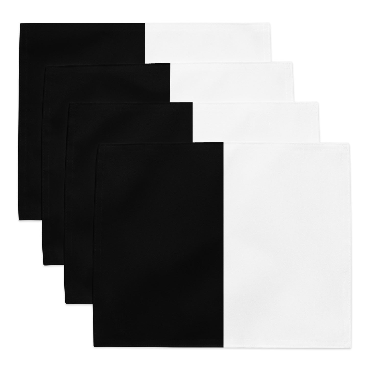 Half Black Half White - Placemat Set - iSAW Company