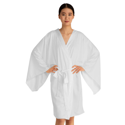 iSAW Womens White Long Sleeve Kimono Robe - iSAW Company