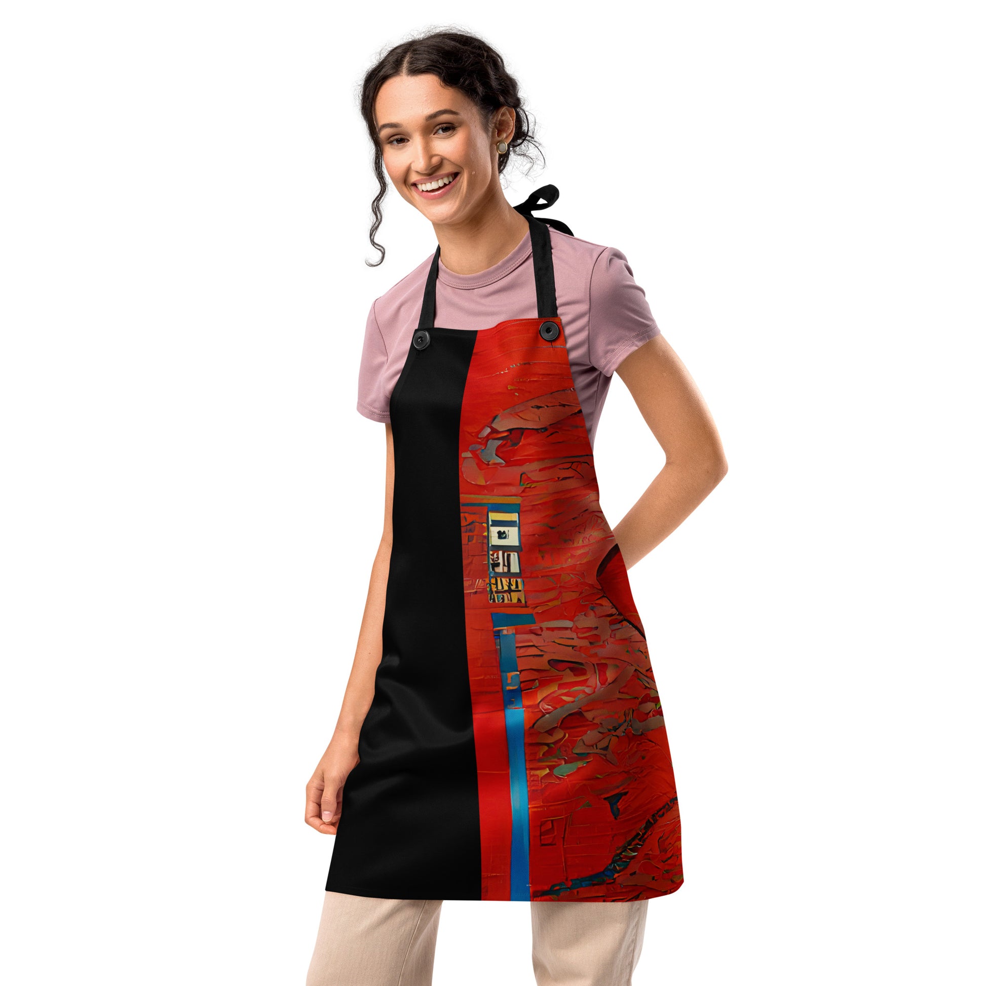 Half Black Half Hónghǎi - Apron - iSAW Company