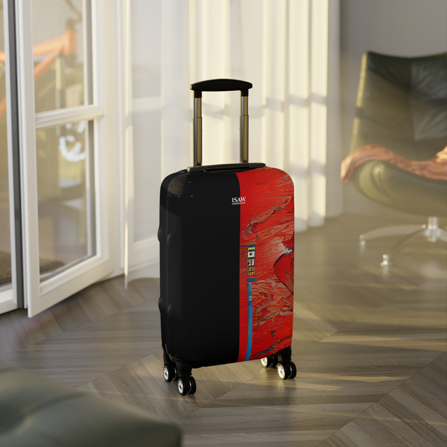 Half Black Half Hónghǎi – Protective Suitcase Cover - iSAW Company