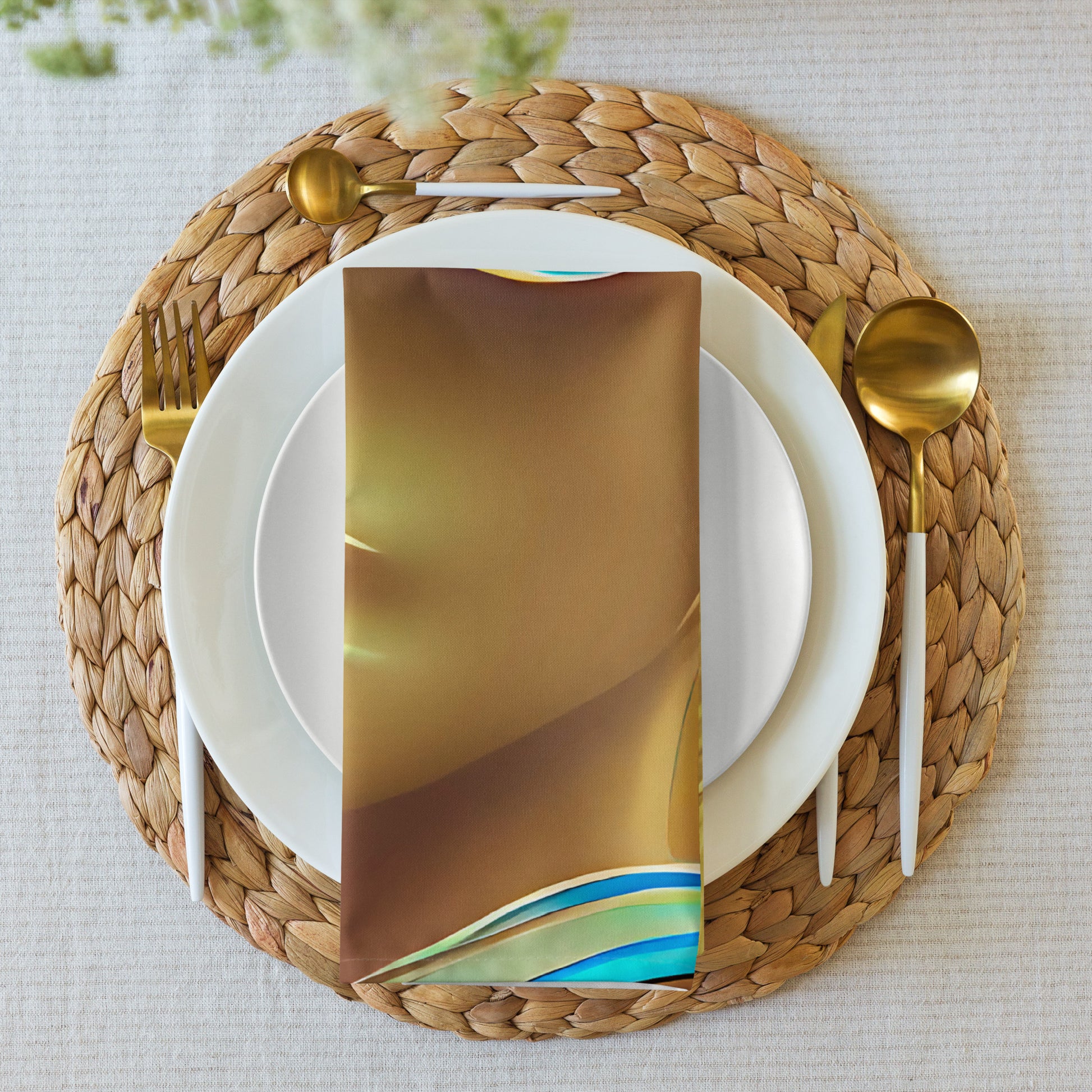 Retro Cool Orange - Cloth Napkin Set - iSAW Company