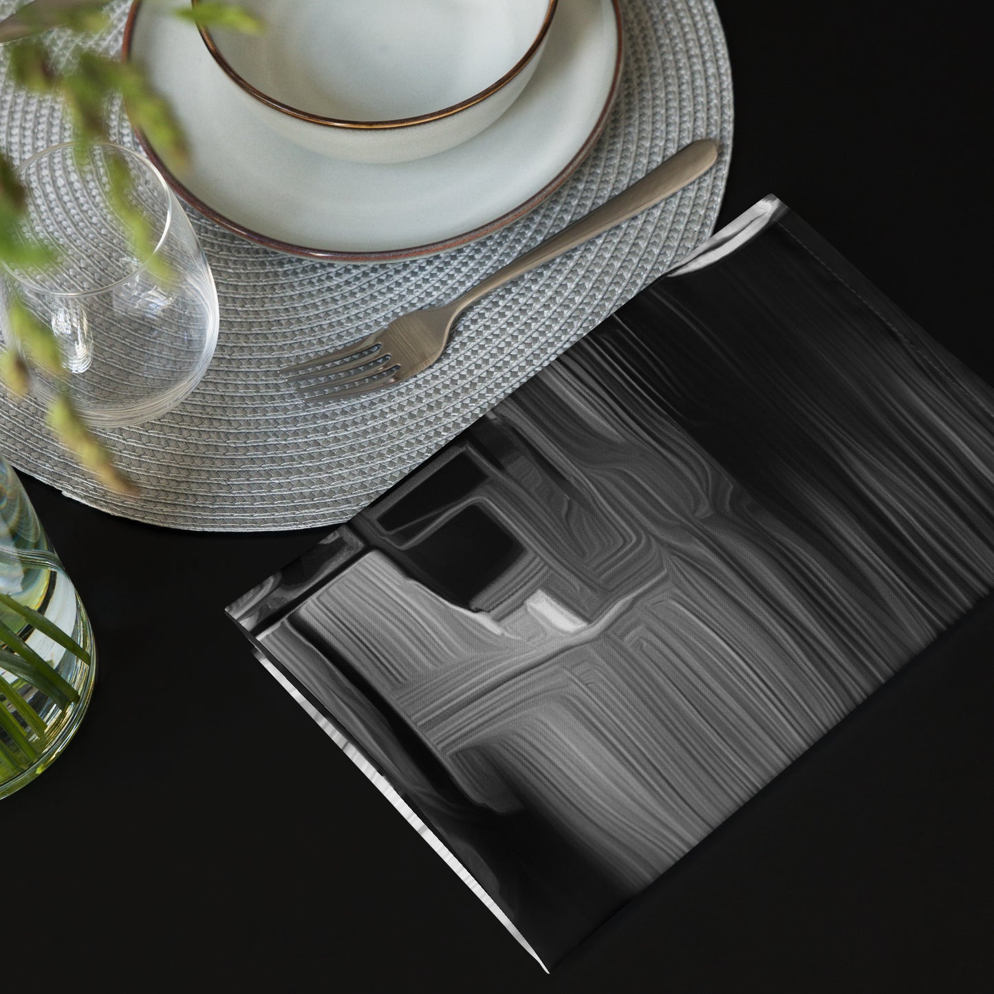 The Sleeping Yachts (at Night) - Cloth Napkin Set